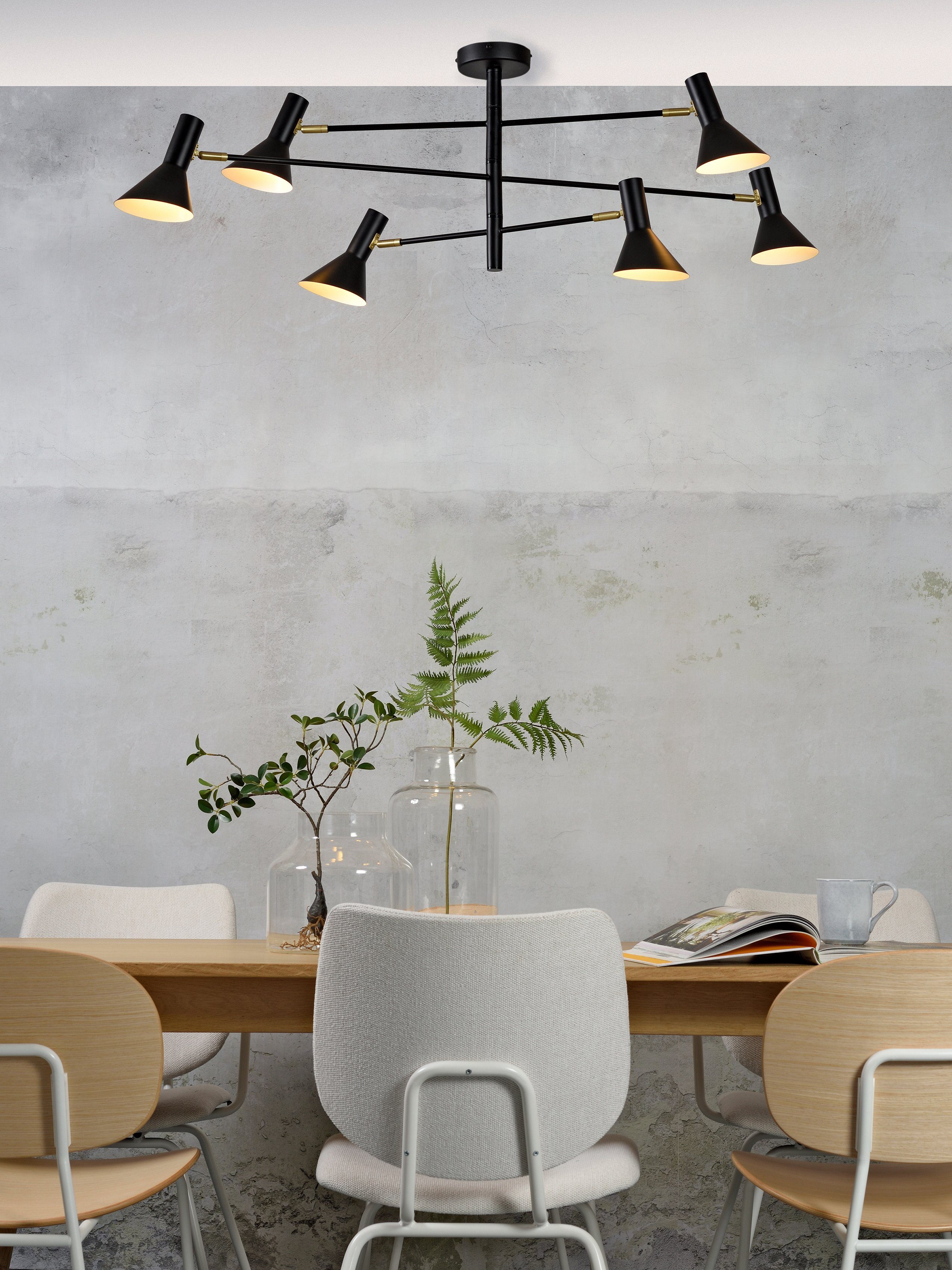 it's About RoMi Deckenleuchte Izmir, LED wechselbar, Warmweiß, Gutes leselicht