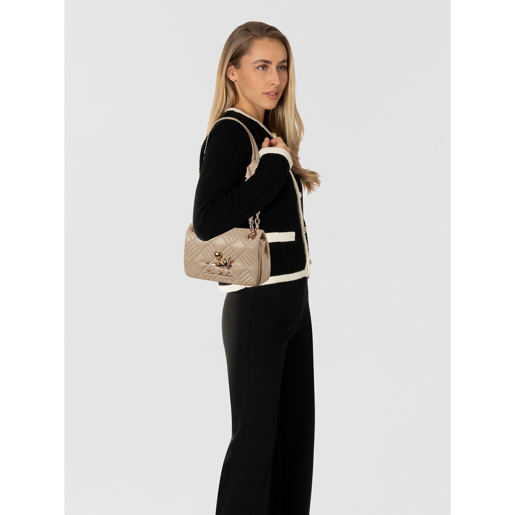 LOVE MOSCHINO Schultertasche Frog Bag, Polyurethan