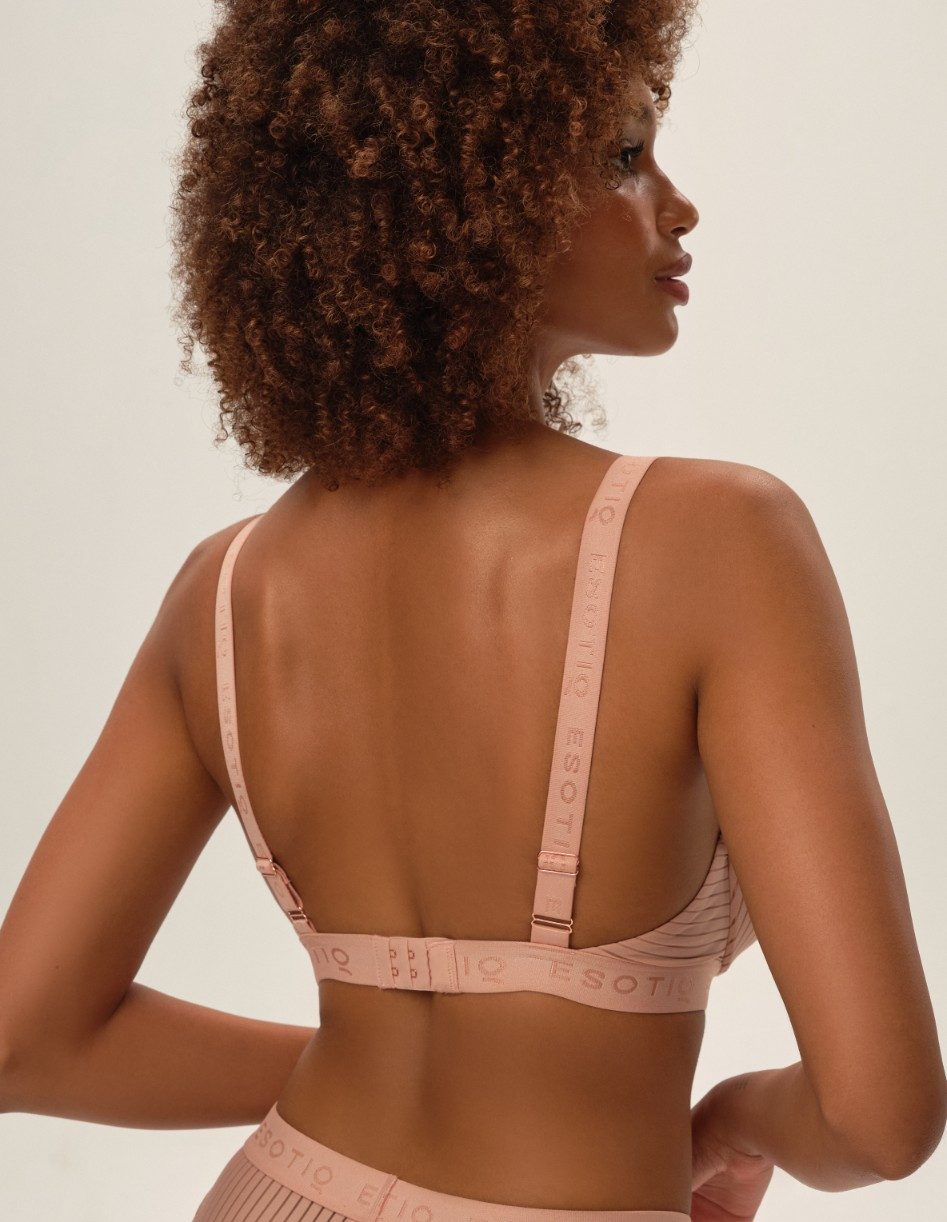 ESOTIQ Triangel-BH Triangel-BH Osom, Plunge-Dekolleté, Unterbrustband mit Logo