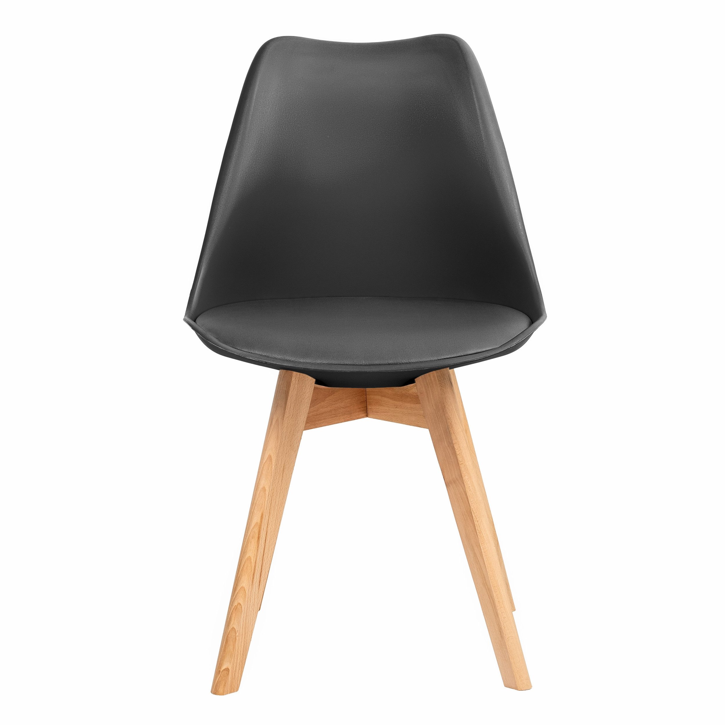 Furnify Esszimmerstuhl Küchenstuhl BJÖRN Skandinavischer Stuhl mit PU-Kisse günstig online kaufen