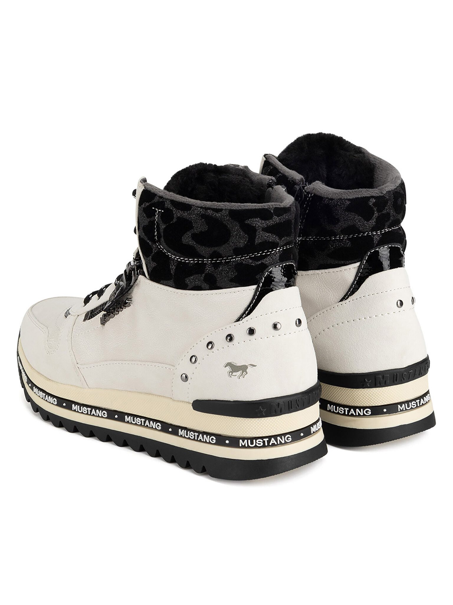 MUSTANG Mustang Stiefeletten Damen 1364-503 Weiß Stiefelette
