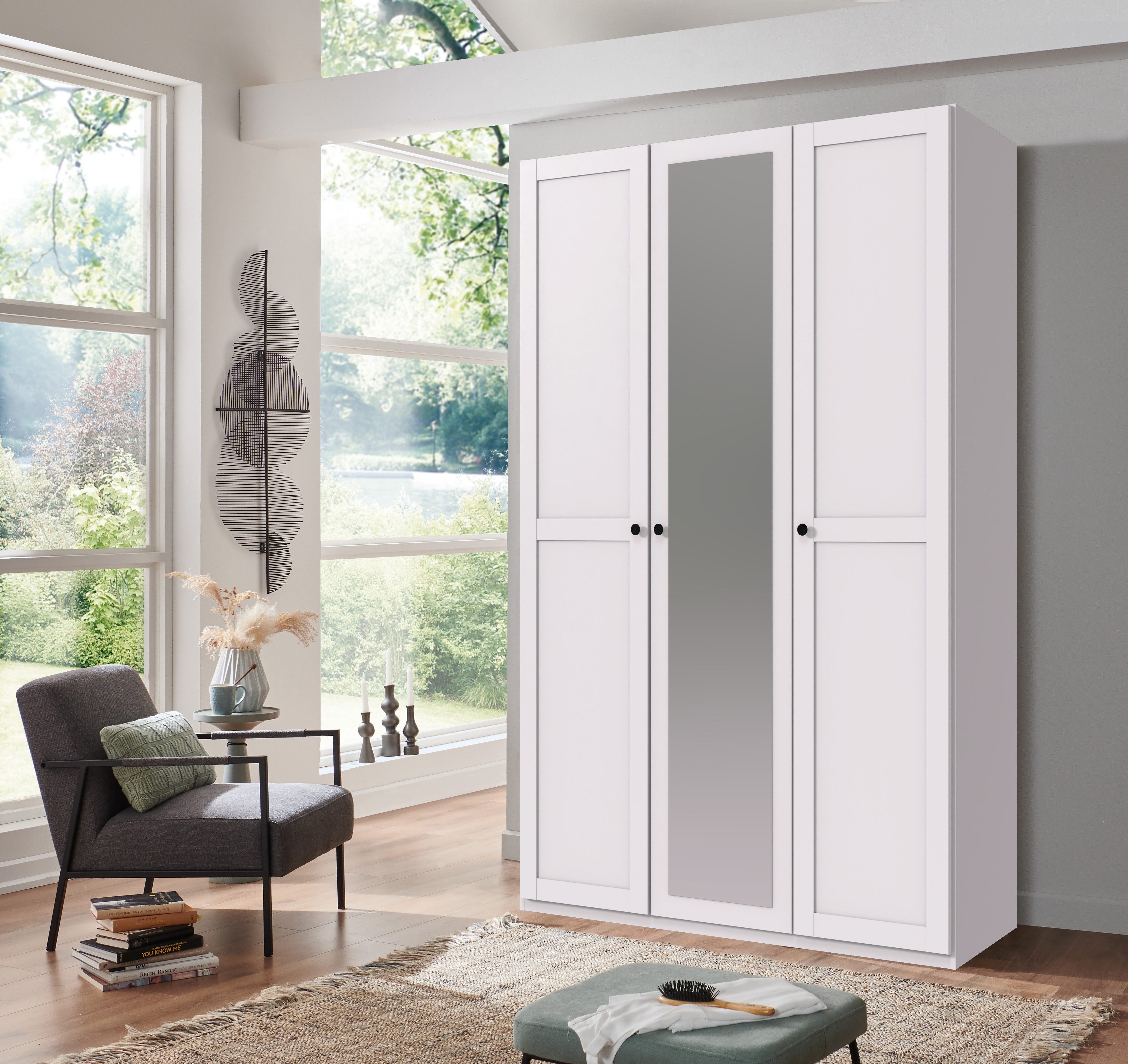 Wimex Kleiderschrank New York mit Spiegeltüren in 5 Breiten und 2 Höhen