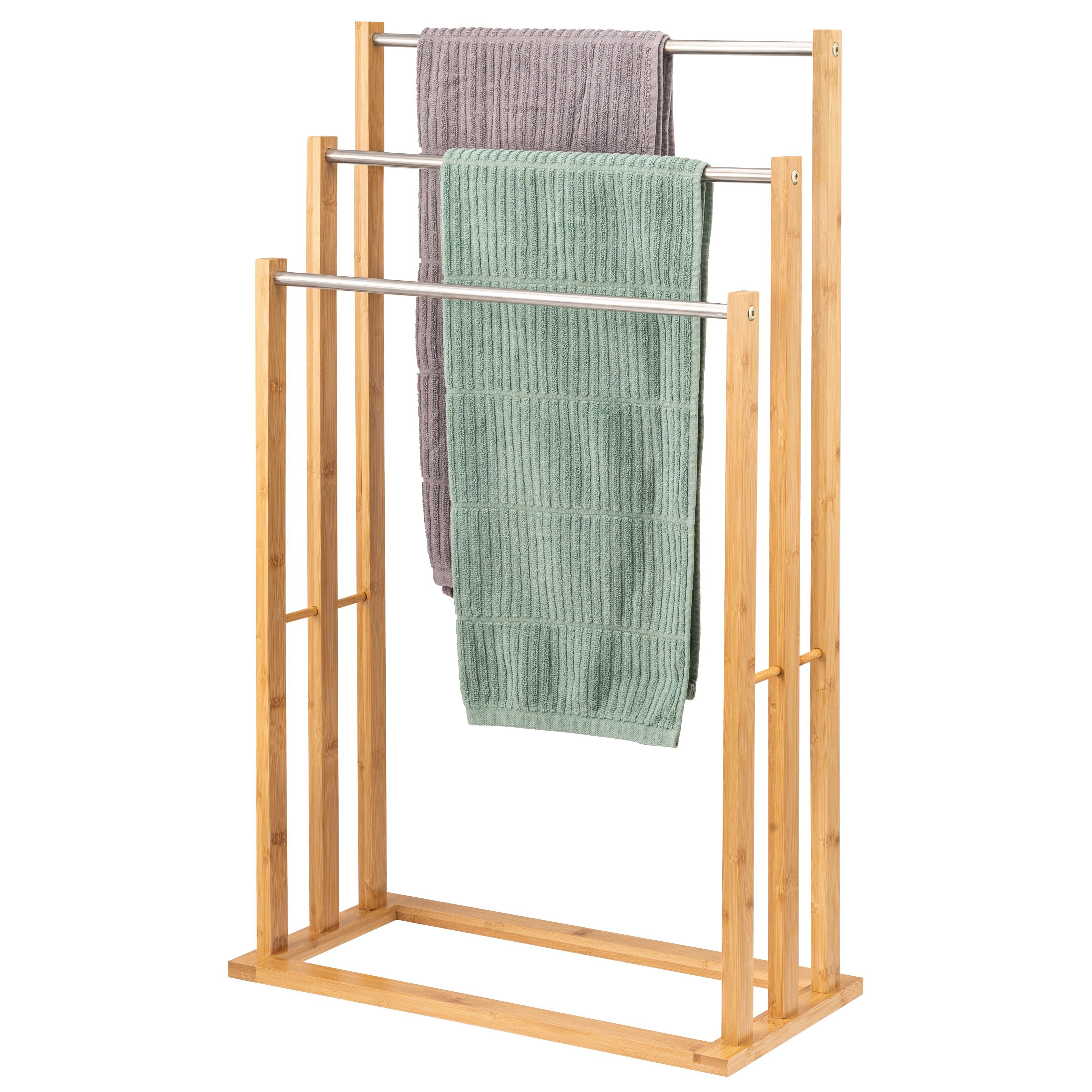 bremermann Handtuchhalter Stand-Handtuchhalter freistehend, 3 Stangen, günstig online kaufen
