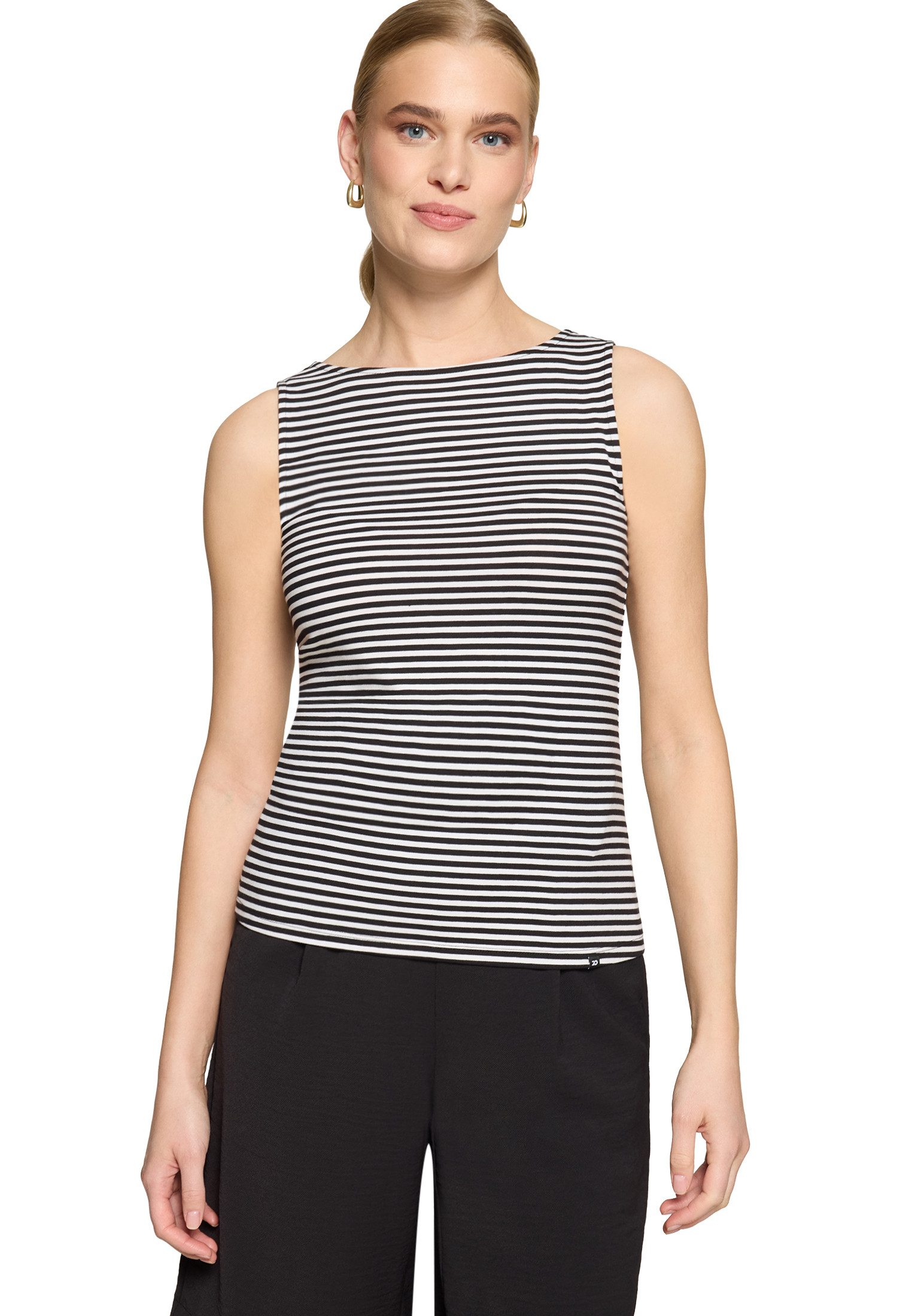 Zero Tanktop Damen Shirt mit U-Boot-Ausschnitt Material