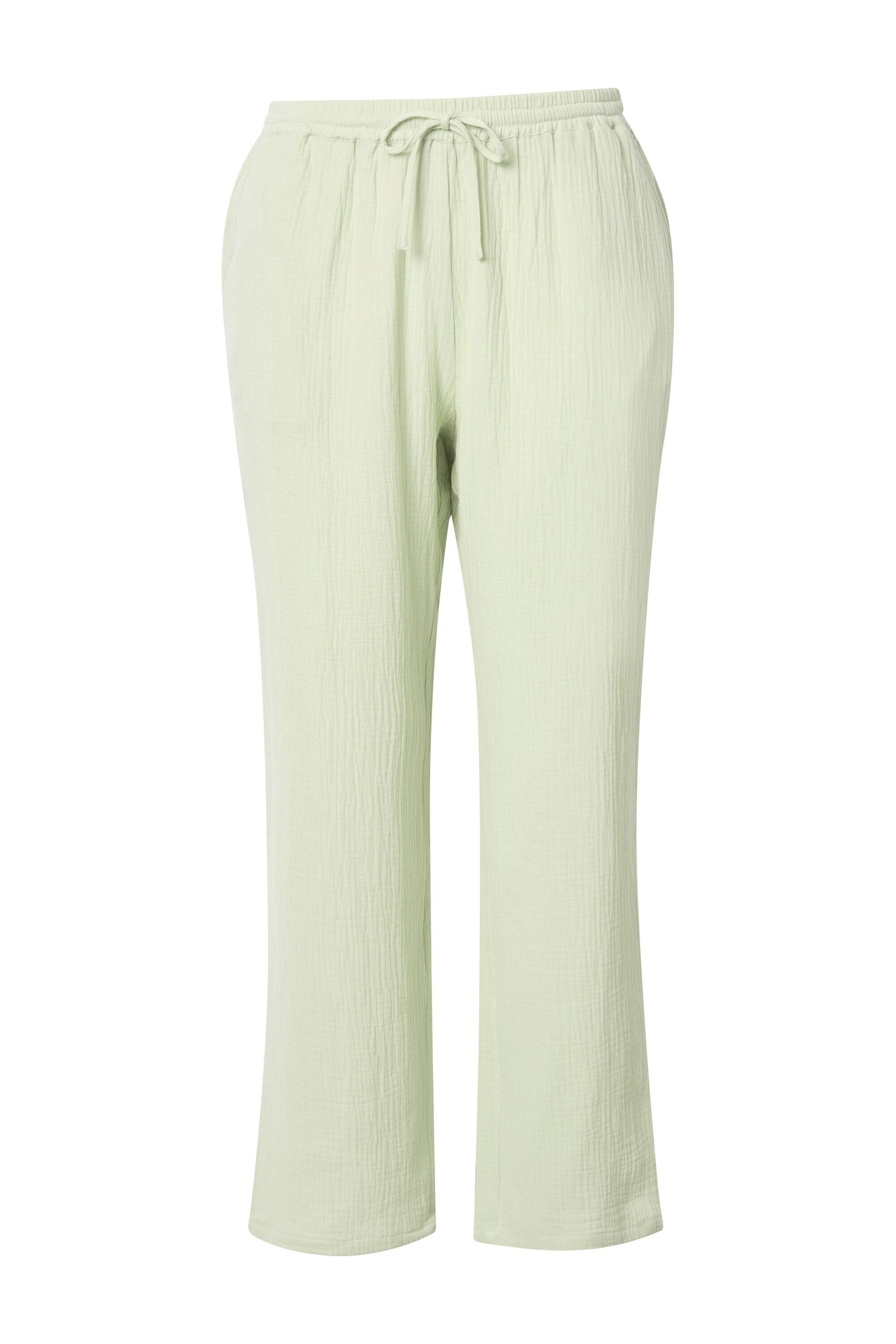 Ulla Popken Schlupfhose Musselin-Schlupfhose Rose weites günstig online kaufen