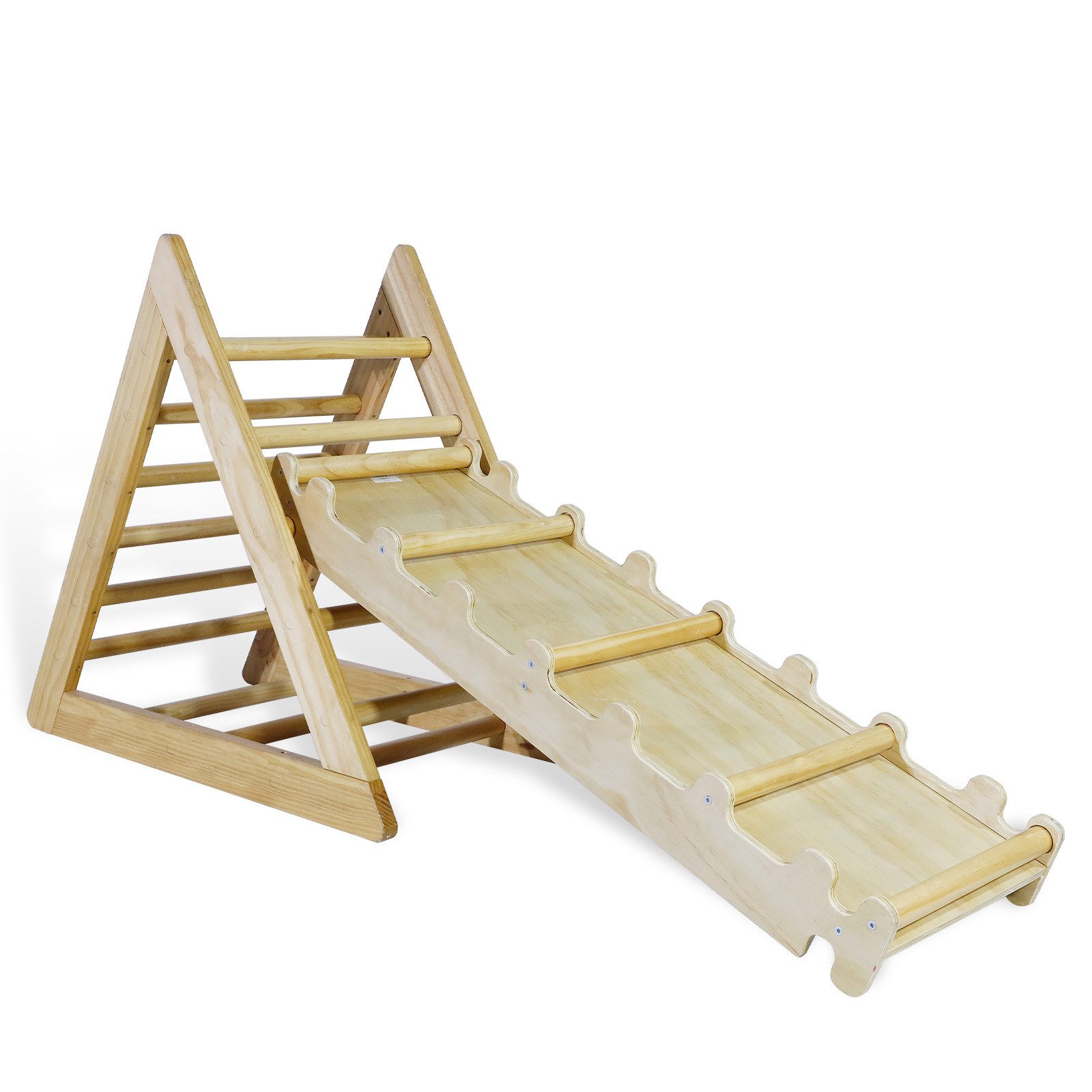 CCLIFE Klettergerüst Kletterdreieck mit Rutsche Montessori Klettergerüst Pi günstig online kaufen