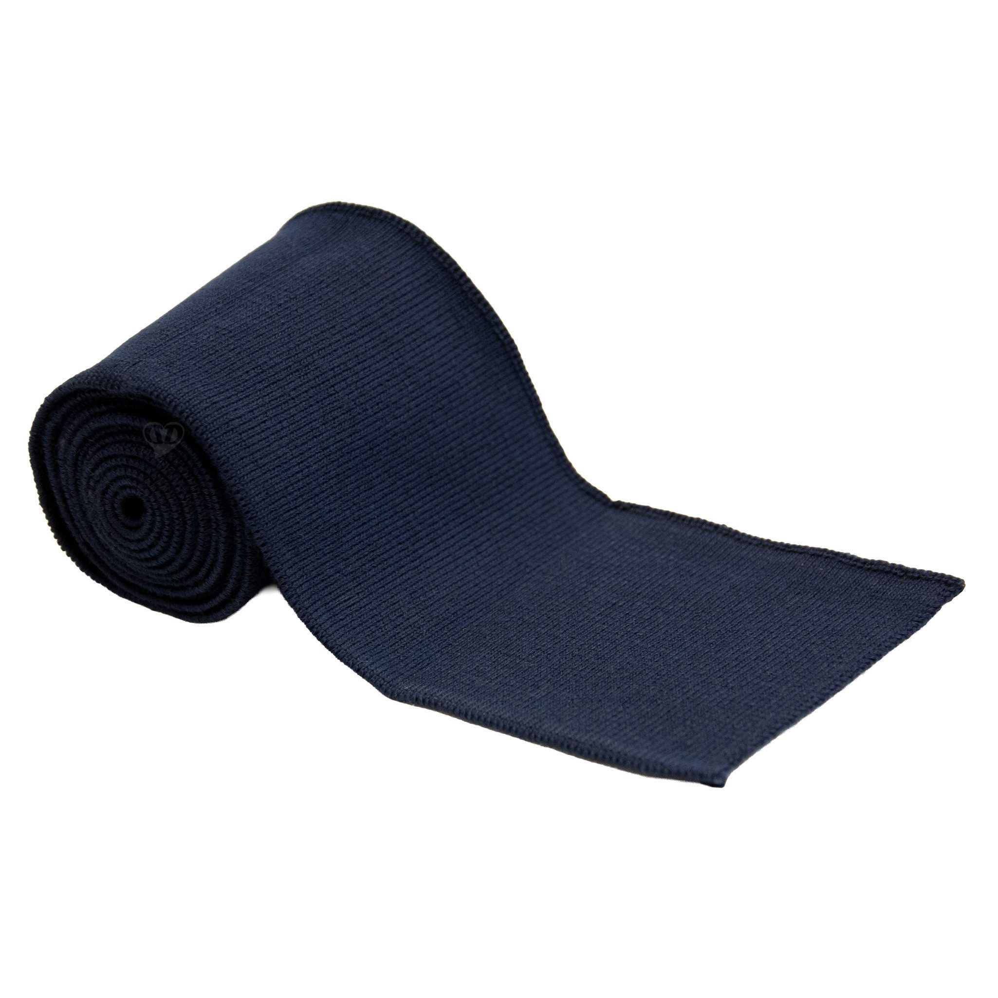 maDDma Stoff Fertigbündchen uni 110x6,5cm Cuff Ärmelbündchen elast. Strickbündchen, marineblau