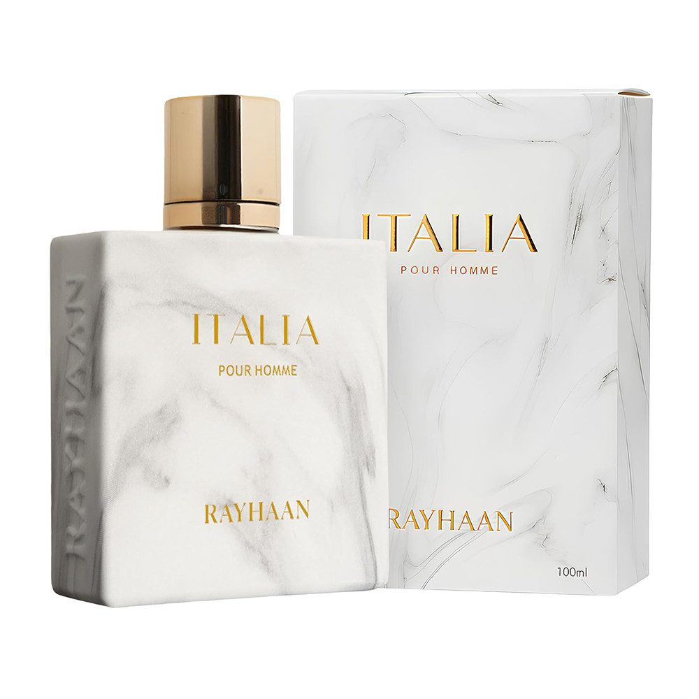 Rayhaan Eau de Parfum Rayhaan Italia Eau de Parfum 100 ml, Charakterstarker Duft mit orientalisch-holziger Signatur