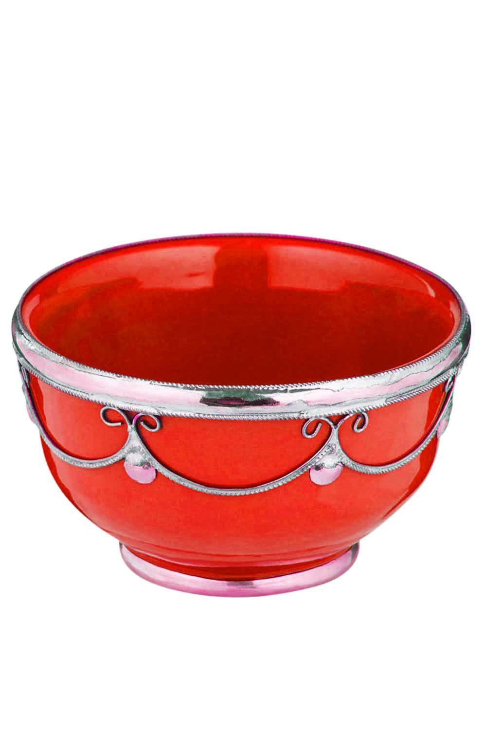 Marrakesch Orient & Mediterran Interior Dipschale Orientalische Keramik Fingerfood Schale Miranda Rot, Keramik, Handarbeit