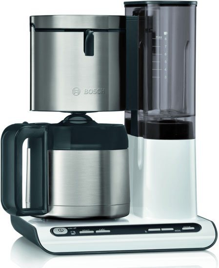 BOSCH Filterkaffeemaschine TKA8A681 Styline, 1,1l Kaffeekanne, Papierfilter  1x4, mit Thermokanne, Aroma Sensor: optimales Brühen auch bei kleinen Mengen