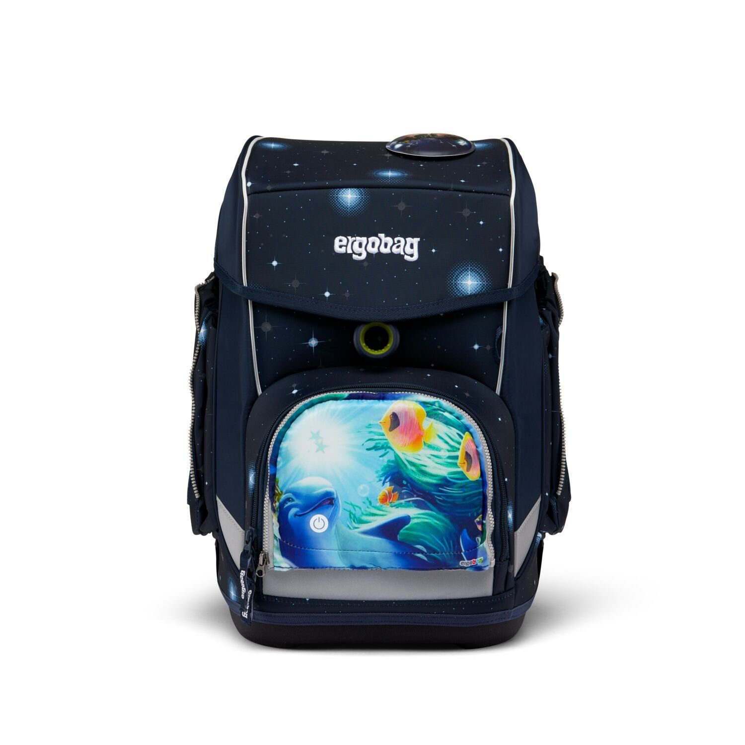 Unterwasser ergobag LED Fronttasche (1 Stück), Schulranzen Sichtbarkeit, Zippies