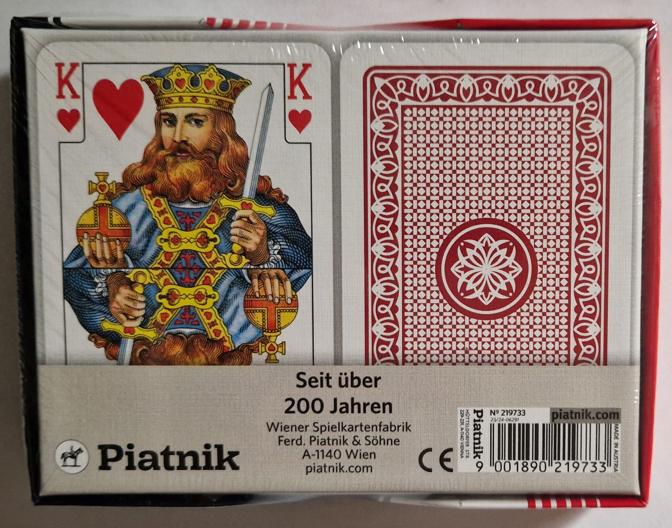 Piatnik Spiel Standard Bridge, Rommé, Canasta Spielkarten