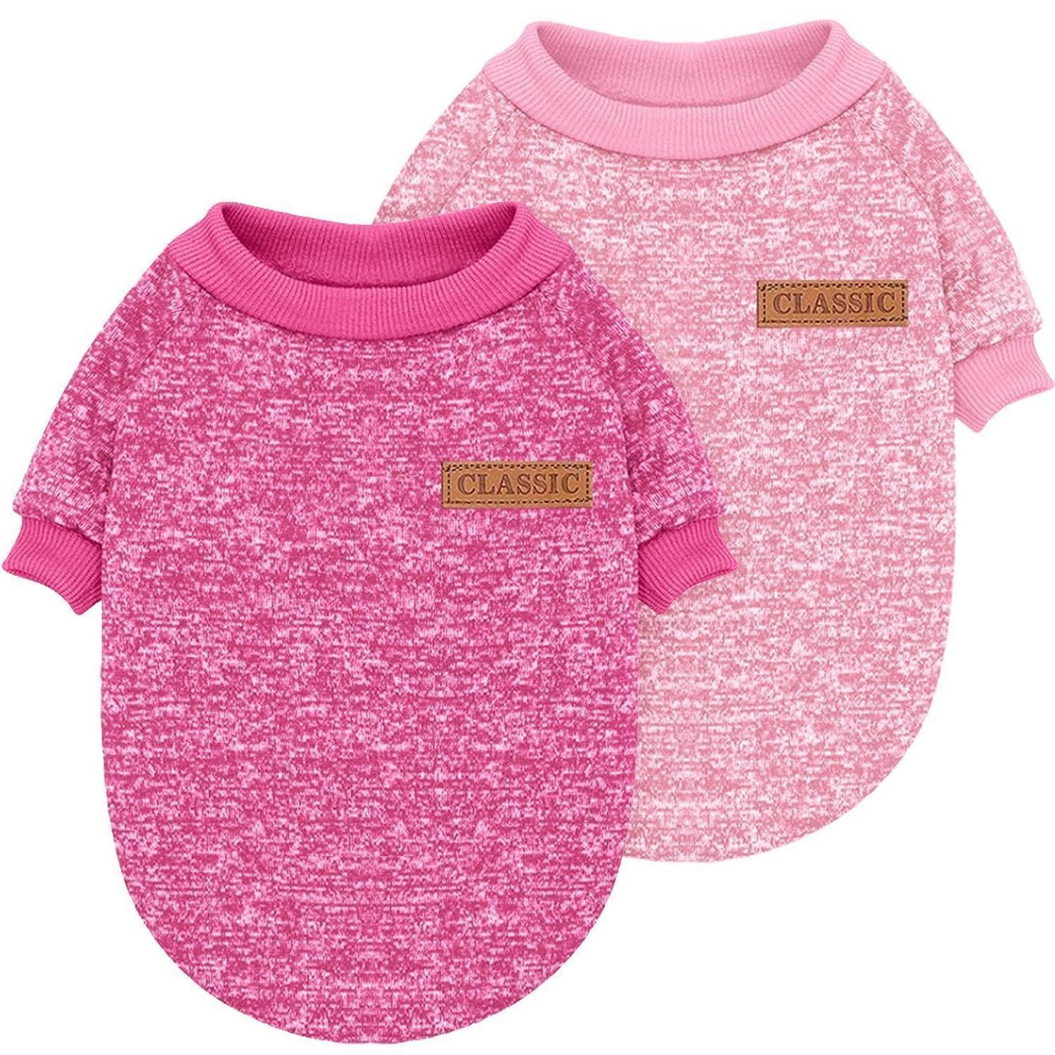 LuxusKollektion Hundepullover Hundepullover Welpenmantel Fleece Rosa XS