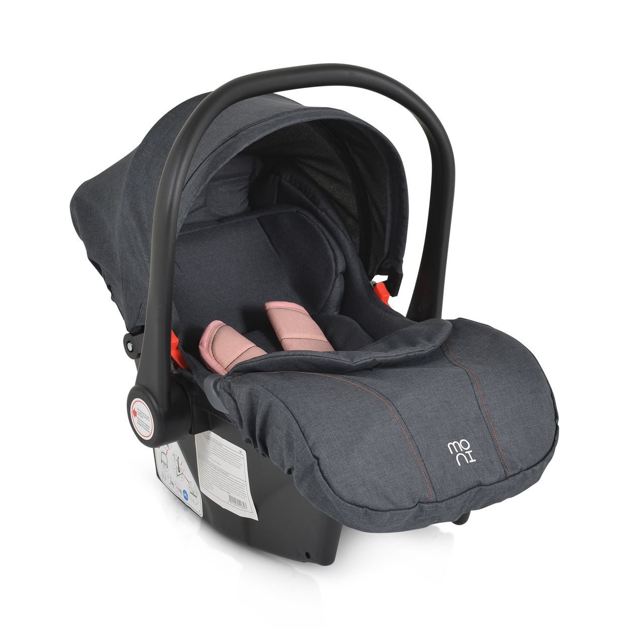 Moni Babyschale Babyschale Trio Set, ab: 0, bis: 1.25, mit Isofixbasis Royal, i-Size (40 - 87cm) Adapter