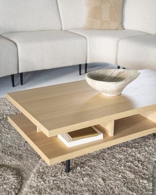 Maison ESTO Couchtisch Eiche 120 x 60 cm natur Holz