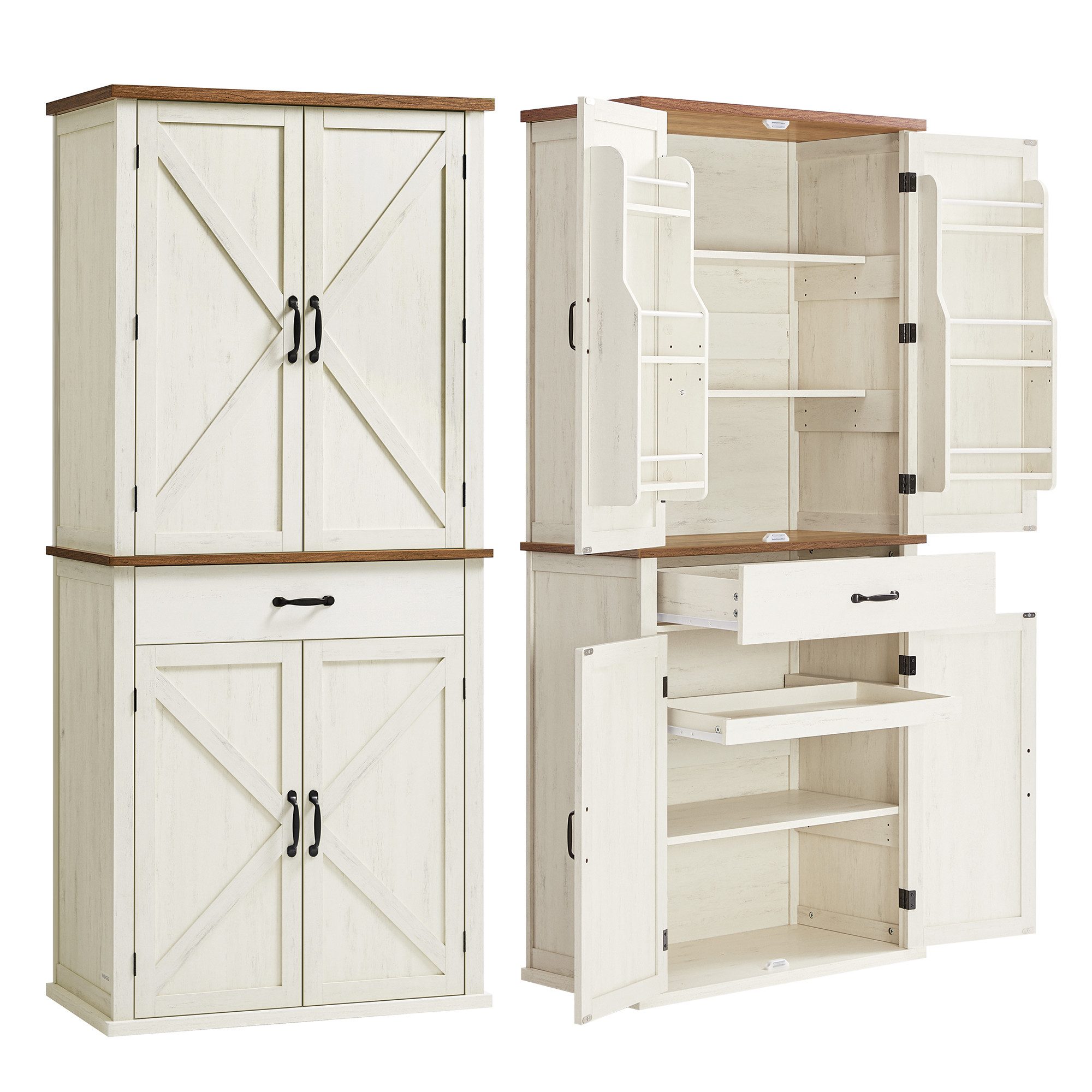 VASAGLE Buffet Küchenschrank,Sideboards, 178,6cm hoher Mehrzweckschrank,Lan günstig online kaufen