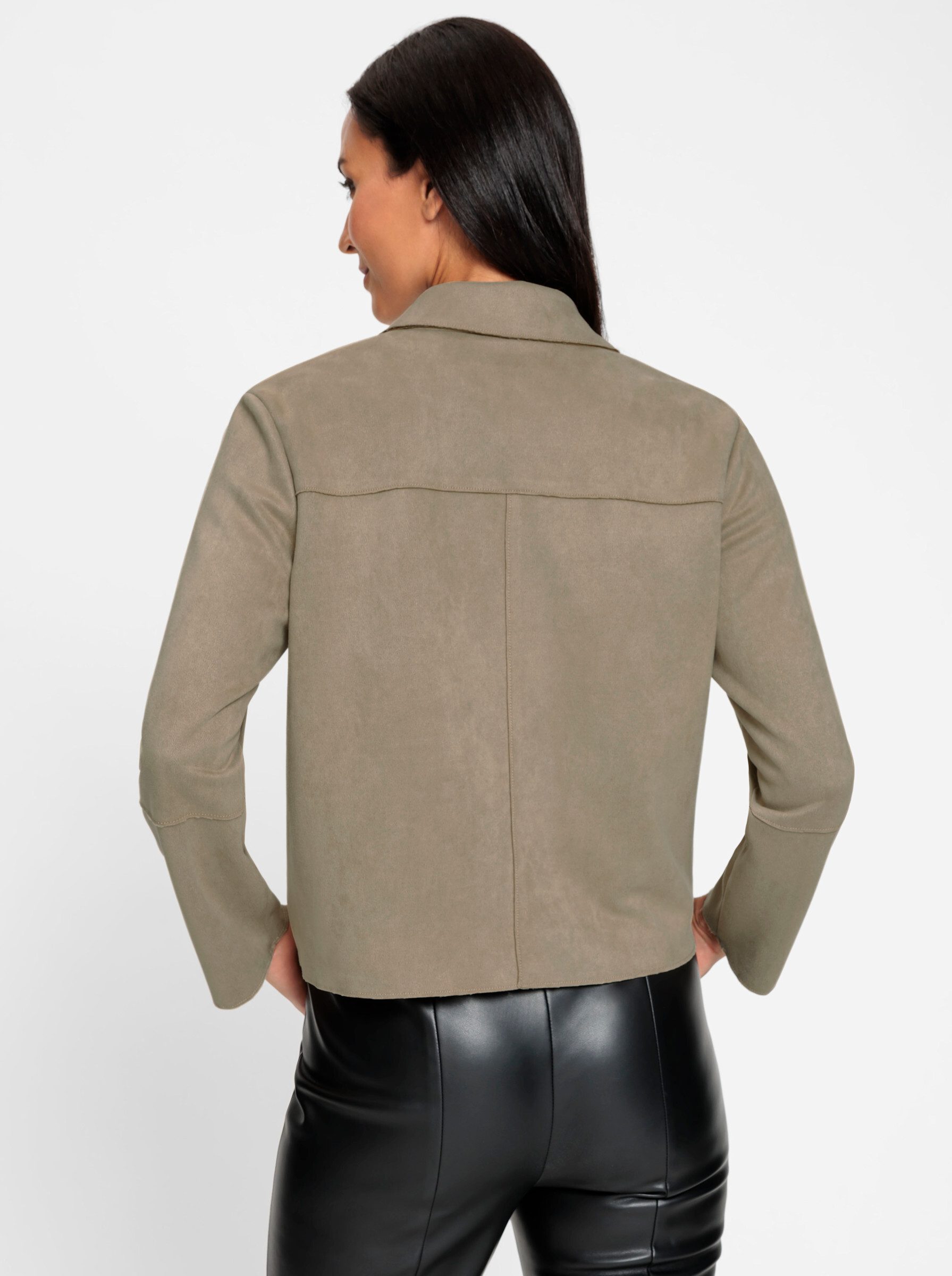 heine Blusenblazer Lederimitatjacke günstig online kaufen