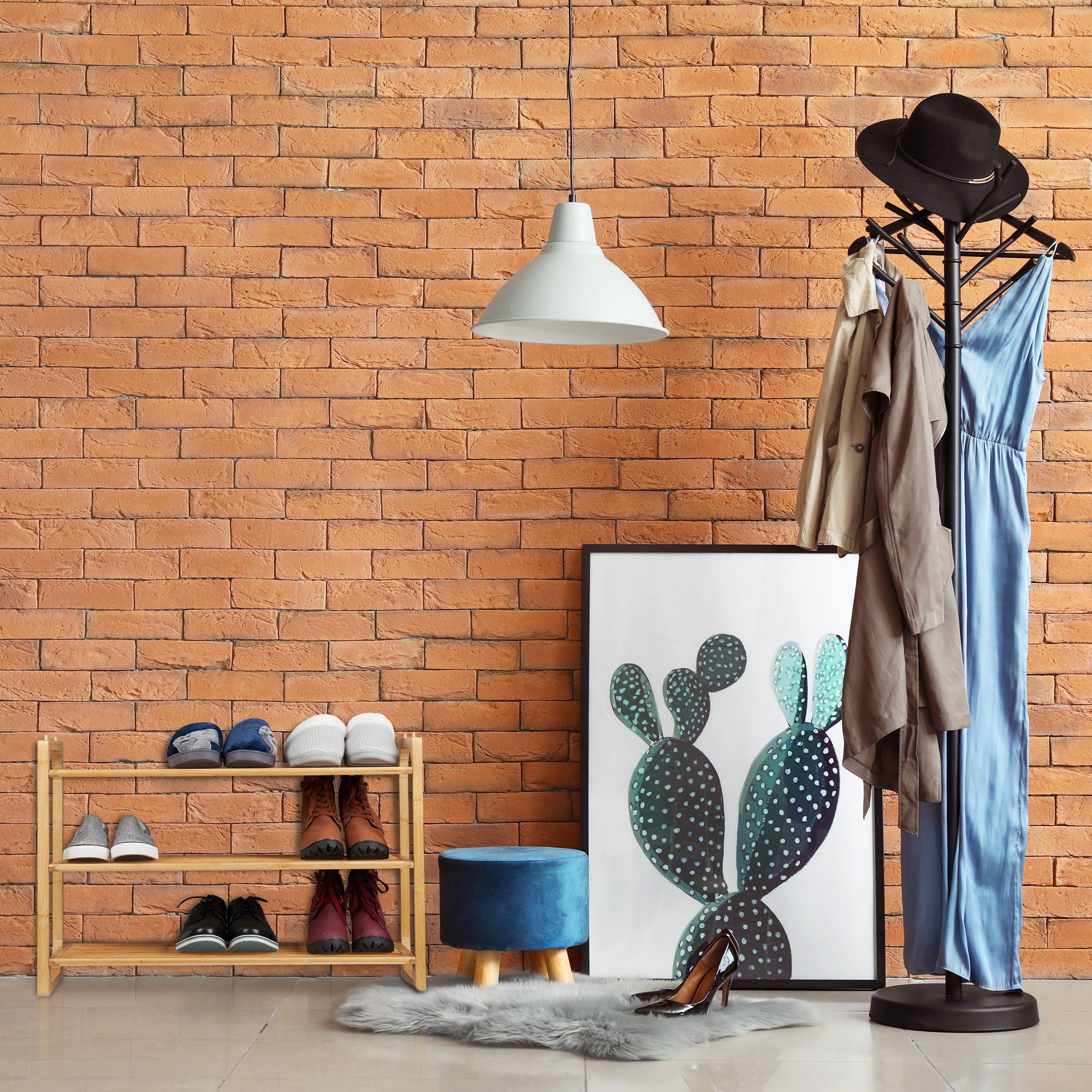 relaxdays Schuhregal Bambus stapelbar günstig online kaufen