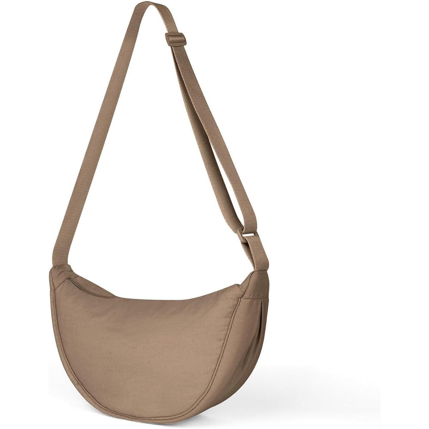 Umhängetasche Damen Halbmond Crossbody Schultertasche Verstellbarer Schultergurt