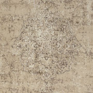 Teppich Orientalischer Samt Teppich Fransen Oriental Vintage Olivgrün, NOURISTAN, rechteckig, Höhe: 5 mm