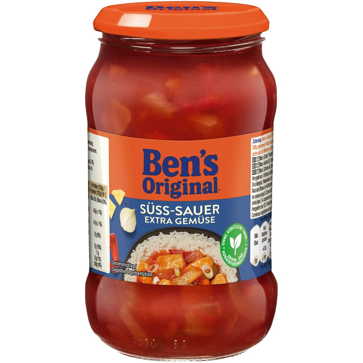 Ben's Original Saucen, Bens Original Sauce Süß Sauer Geschmack mit extra Gemüse 400g