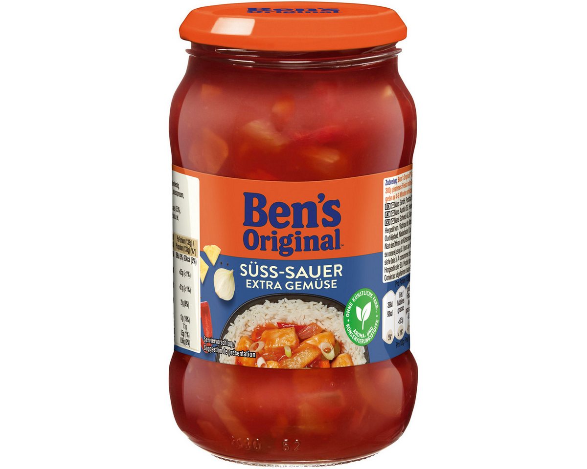 Ben's Original Saucen, Bens Original Sauce Süß Sauer Geschmack mit extra Gemüse 400g