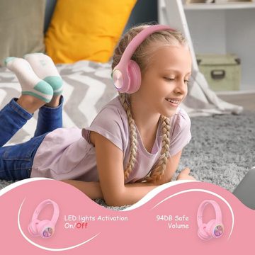 PowerLocus Sorgenfrei genießen Kinder-Kopfhörer (Vielseitige Kinderkopfhörer, Das strapazierfähige Design passt optimal zu mit flexible Anschlussmöglichkeiten, Ultimativer Komfort und Flexibilität mit,Falt-Design,Over-Ear-Komfort)