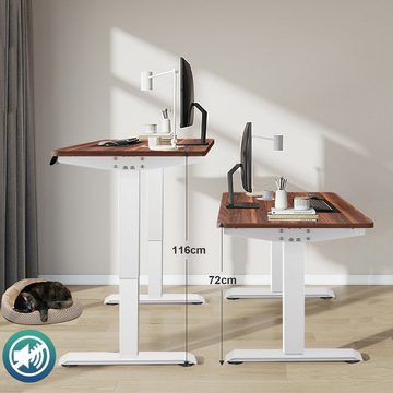 HOMALL Schreibtisch Elektrisch höhenverstellbarer Schreibtisch mit Tischplatte