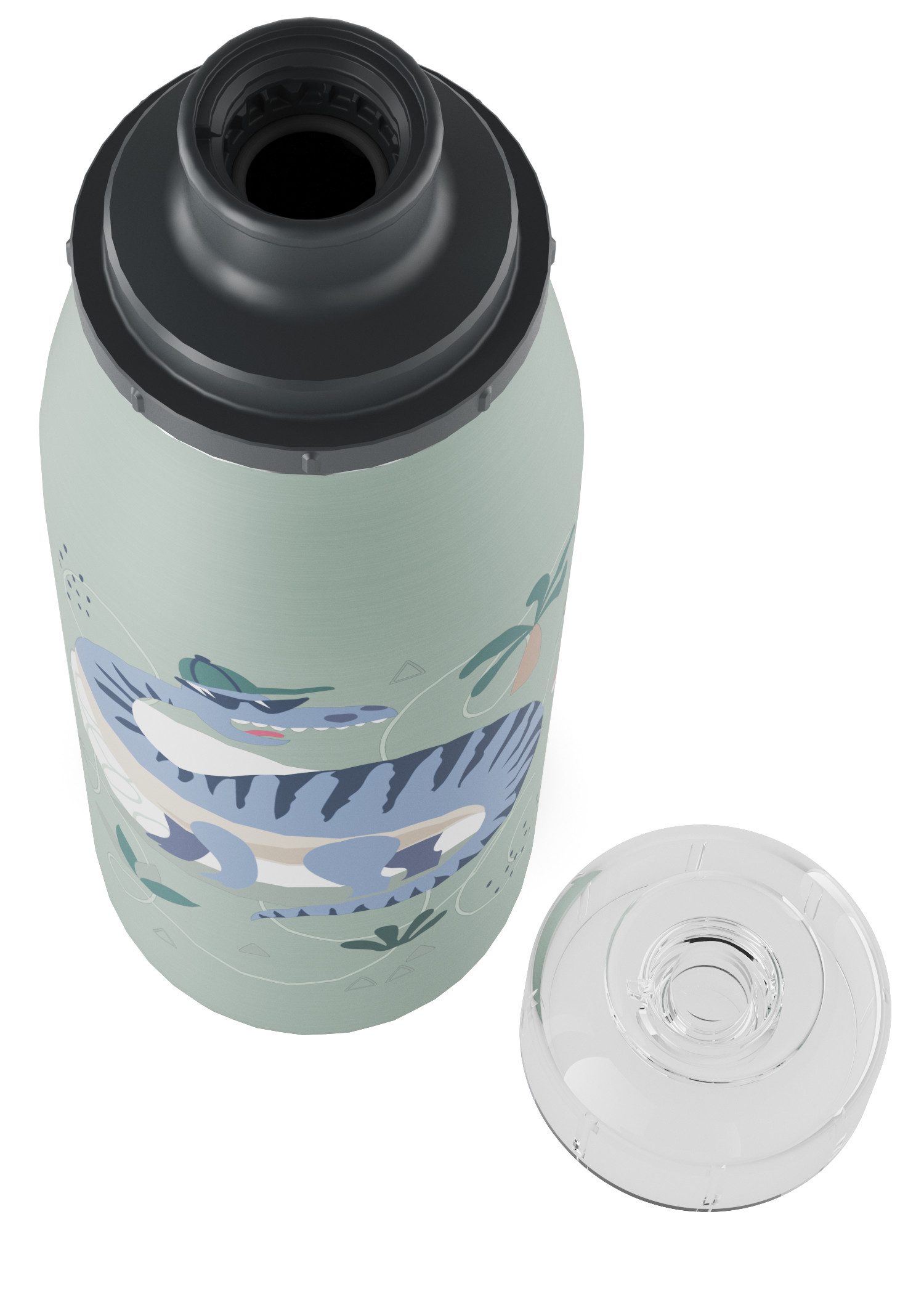 Alfi Isolierflasche KIDS ISO BOTTLE, Edelstahlkörper, spülmaschinenfest, 12h heiß & 24h kalt, Trinköffnung mit konsistentem Trinkfluss