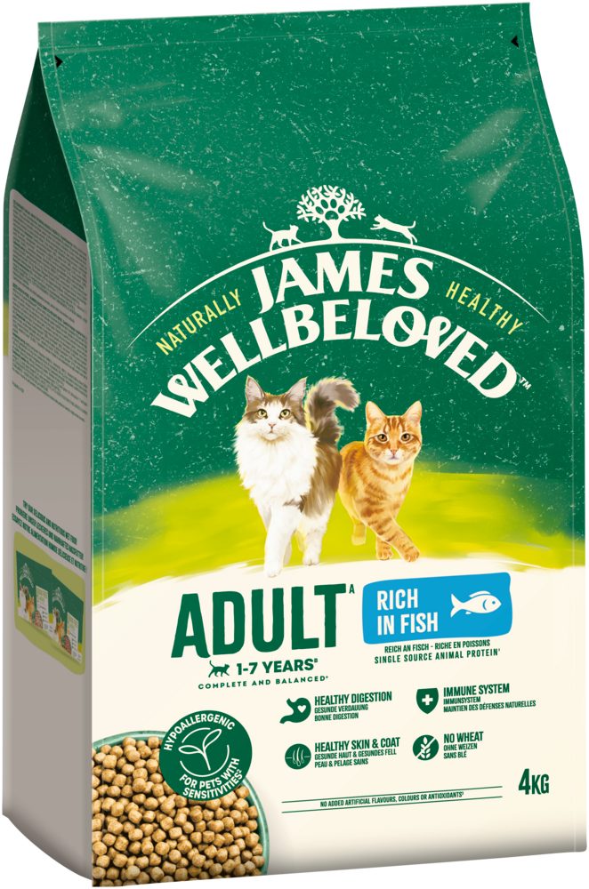 James Wellbeloved JAMES WELLBELOVED™ Katze Fisch 4kg, Trockenfutter für: Katze