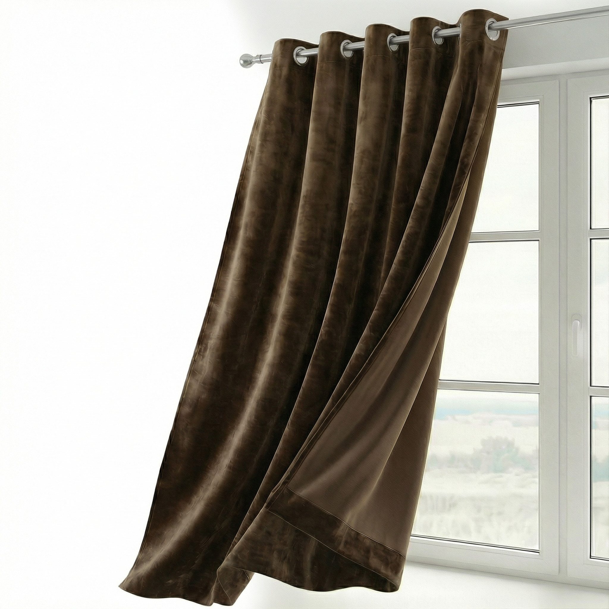 Beautex Verdunkelungsvorhang Samt Vorhang Ösen Gardine Velvet blickdicht abdunkelnd (1 St), Ösen, abdunkelnd, Velvet-Samt, blickdicht, Ösenaufhängung, pflegeleicht