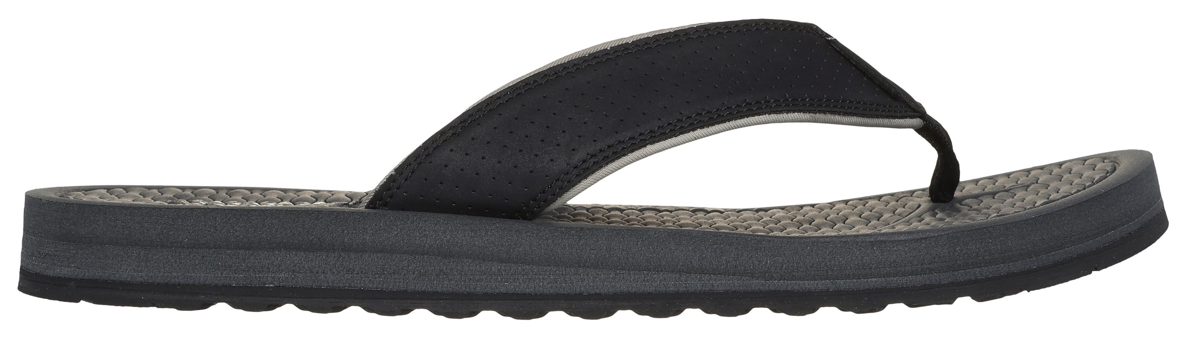 Skechers TANTRIC-COPANO Zehentrenner, Sommerschuh, Schlappen, Poolslides, Badeschuh, mit Luxe Foam