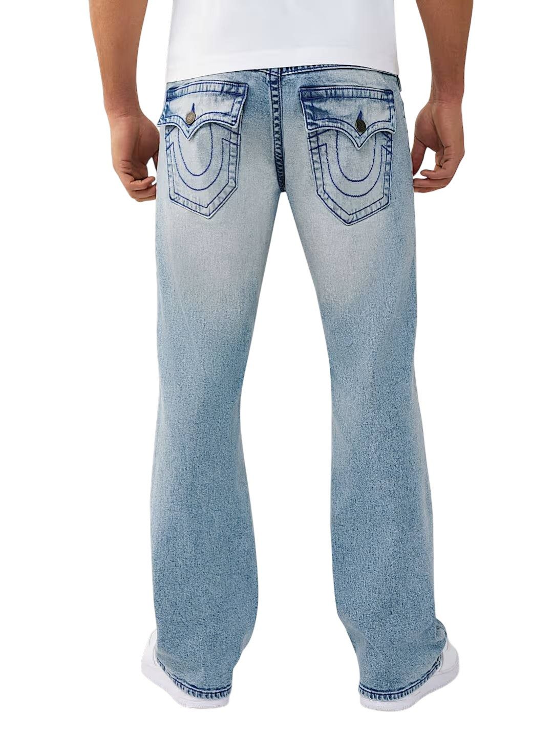 True Religion Bootcut-Jeans Jeans True Religion Billy Single Needle Flap Gesäßtaschen und Coinpocket im Flap-Design