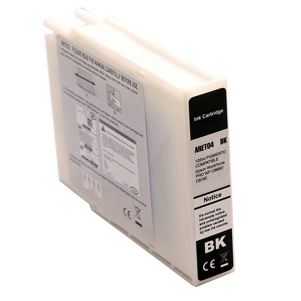 ABC Tintenpatrone (Kompatible Druckerpatrone für Epson T04A1 T04B1 Schwarz WorkForce, C WF-C8190D3TWC WF-C8610DWF WF-C8690 WF-C8690DWF WF-C8690DWFC WF-C8690)