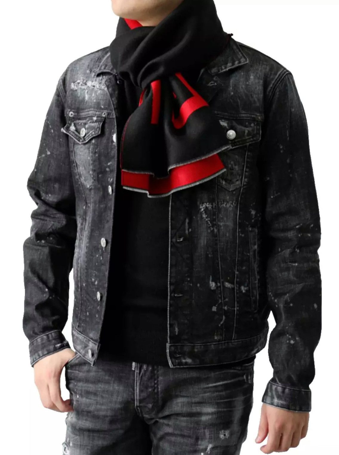 GIVENCHY Strickschal Unisex 4G Logo Schal, Bi-Farben-Design mit fein gestrickter Struktur