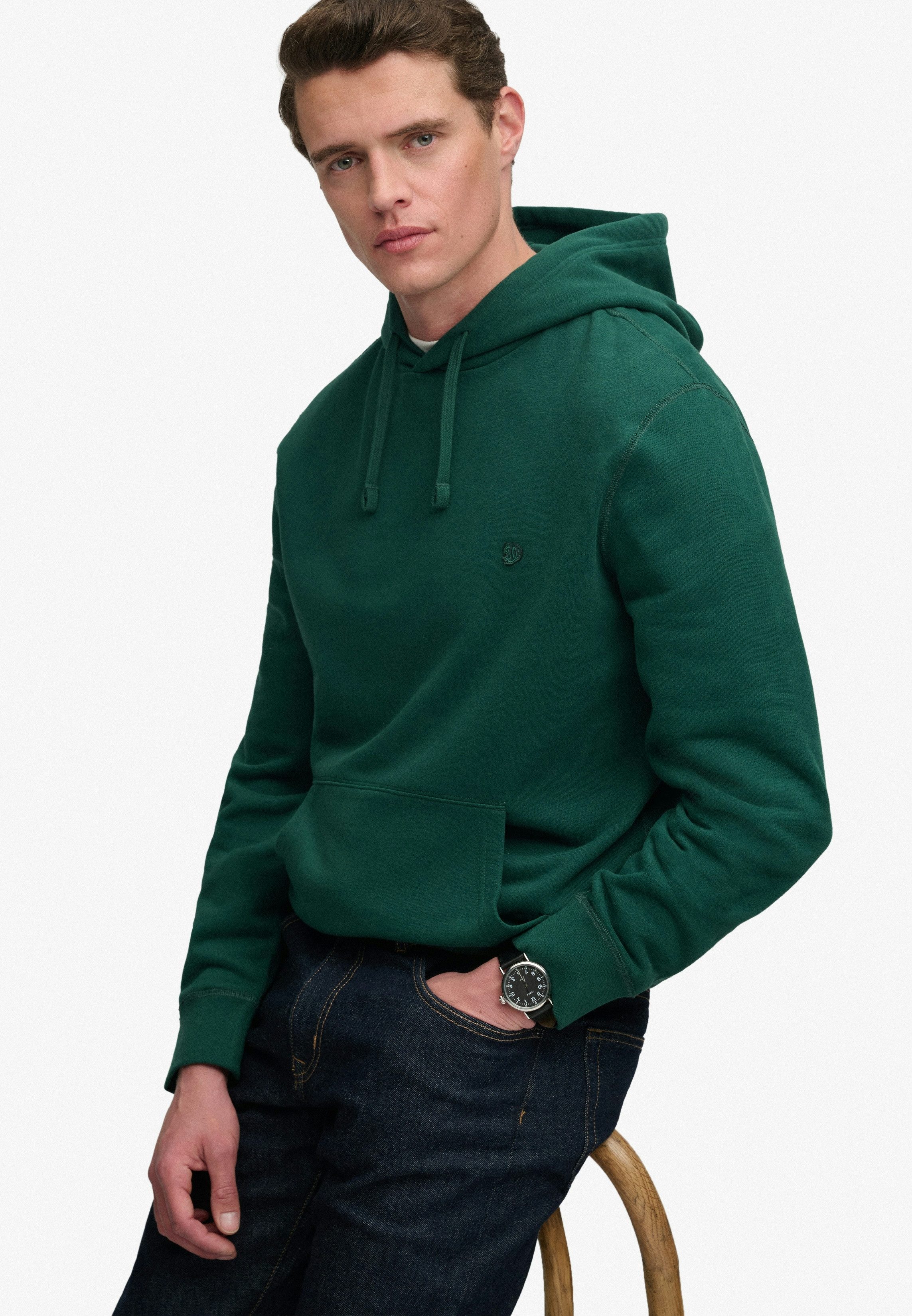 Superdry Kapuzensweatshirt ESSENTIAL SDCO LOGO HOOD Baumwollmischung, regular fit