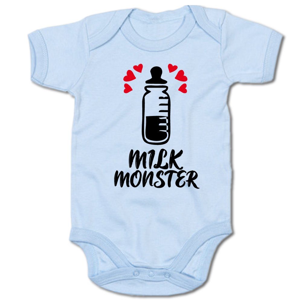 G-graphics Kurzarmbody Baby Body - Milk Monster mit Spruch / Sprüche • Babykleidung • Geschenk zur Geburt / Taufe / Babyshower / Babyparty • Strampler