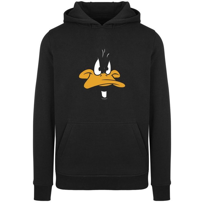 F4NT4STIC Sweatshirt Looney Tunes Daffy Duck Big Face Herren Premium Merch Slim-Fit Kapuzenpullover Bedruckt