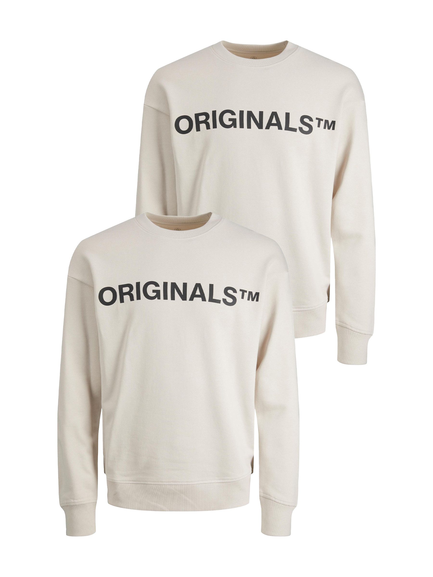 Sweatshirt 2er-SET Rundhals mit ORIGINALS Print