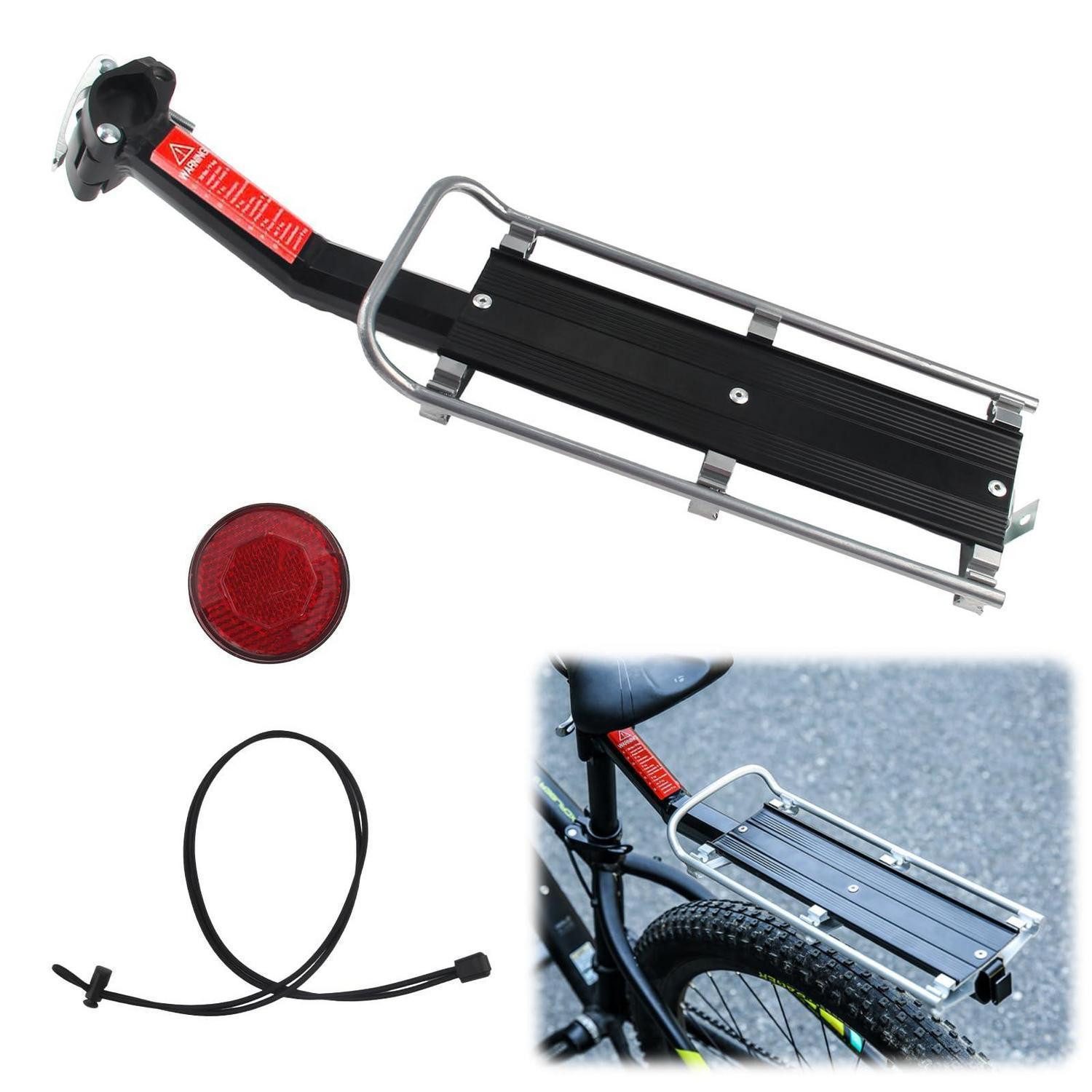 LuxusKollektion Fahrrad-Gepäckträger Gepäckträger Mountainbike Schnellspanner Aluminium 20 Zoll