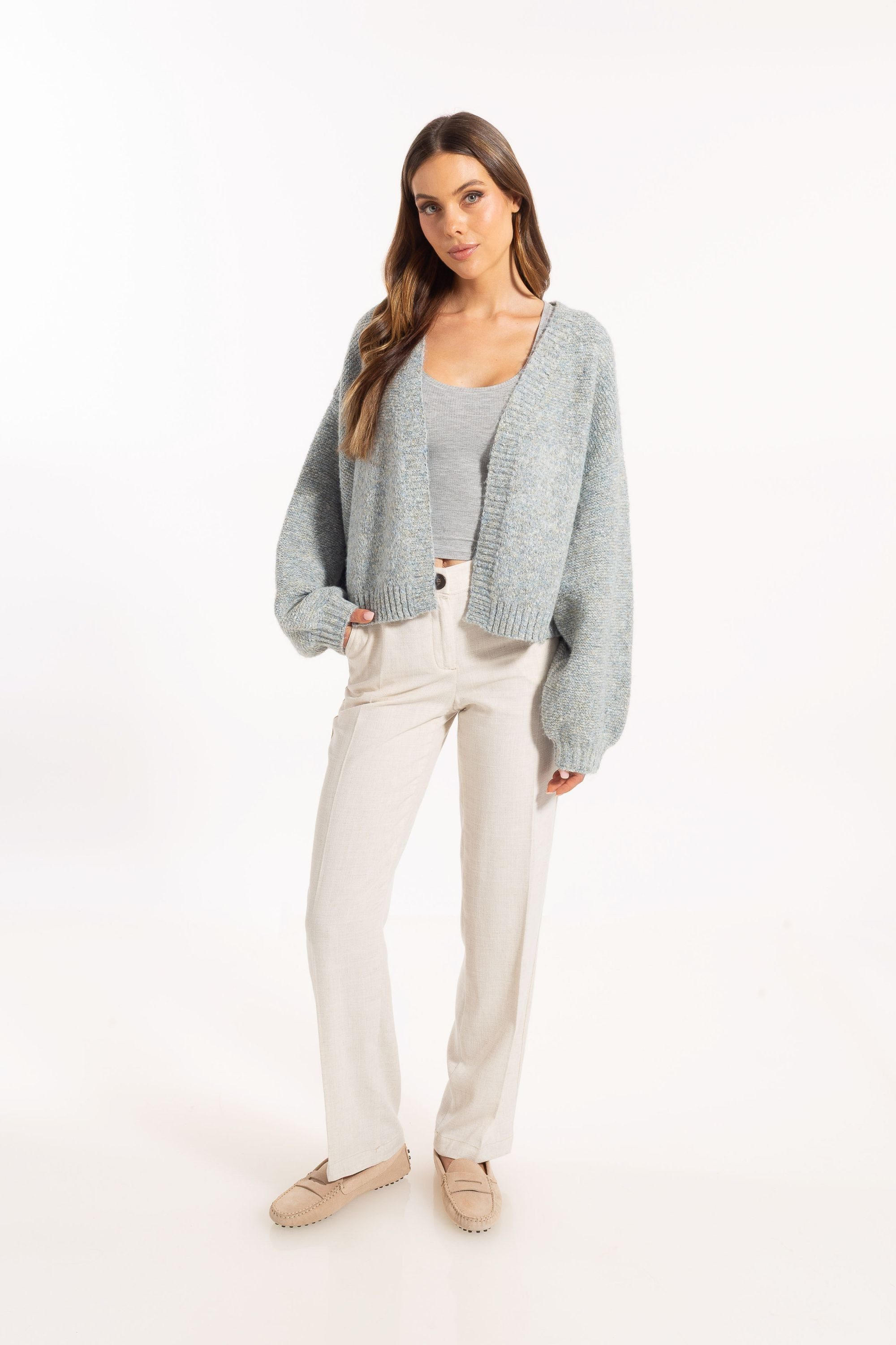 ADLYSH Strickjacke OVERSIZED CARDIGAN MIT WOLLE