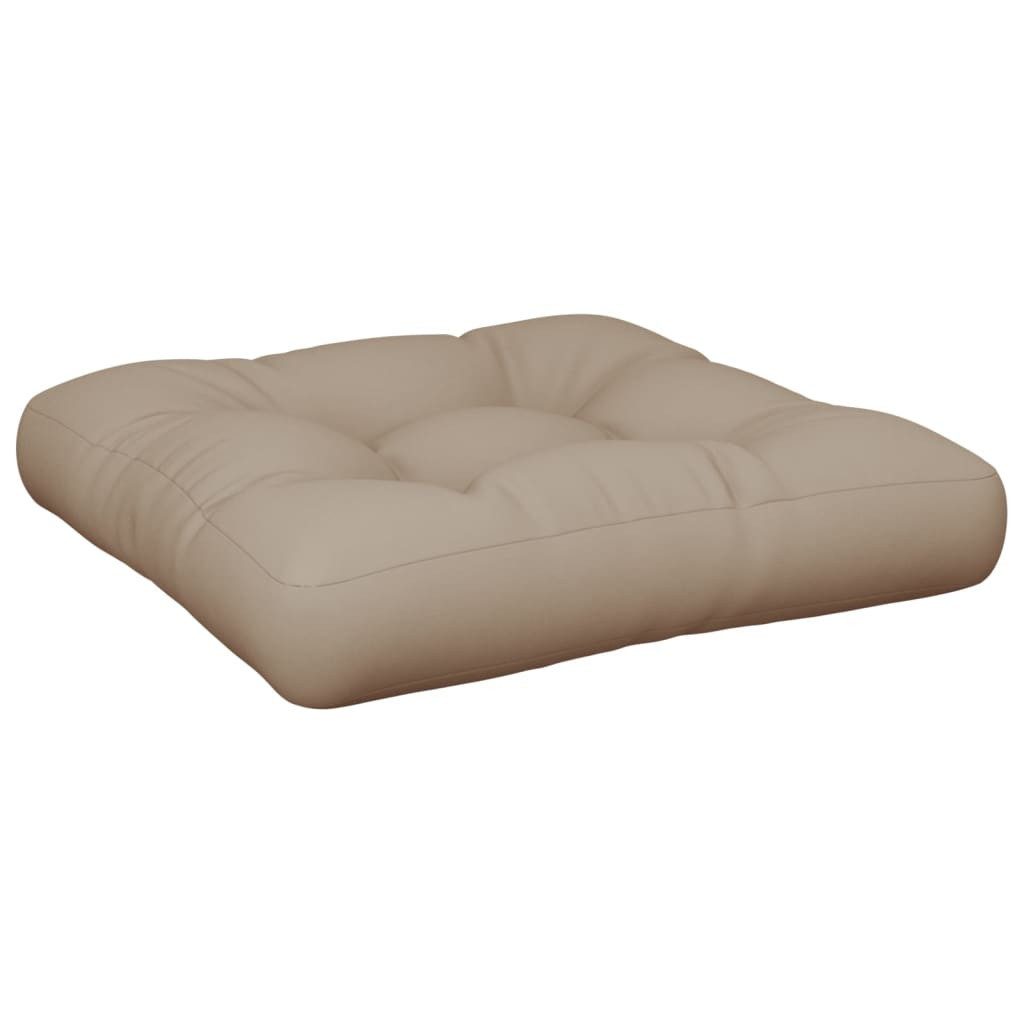 vidaXL Sitzauflage Palettenkissen Taupe 60x60x12 cm günstig online kaufen