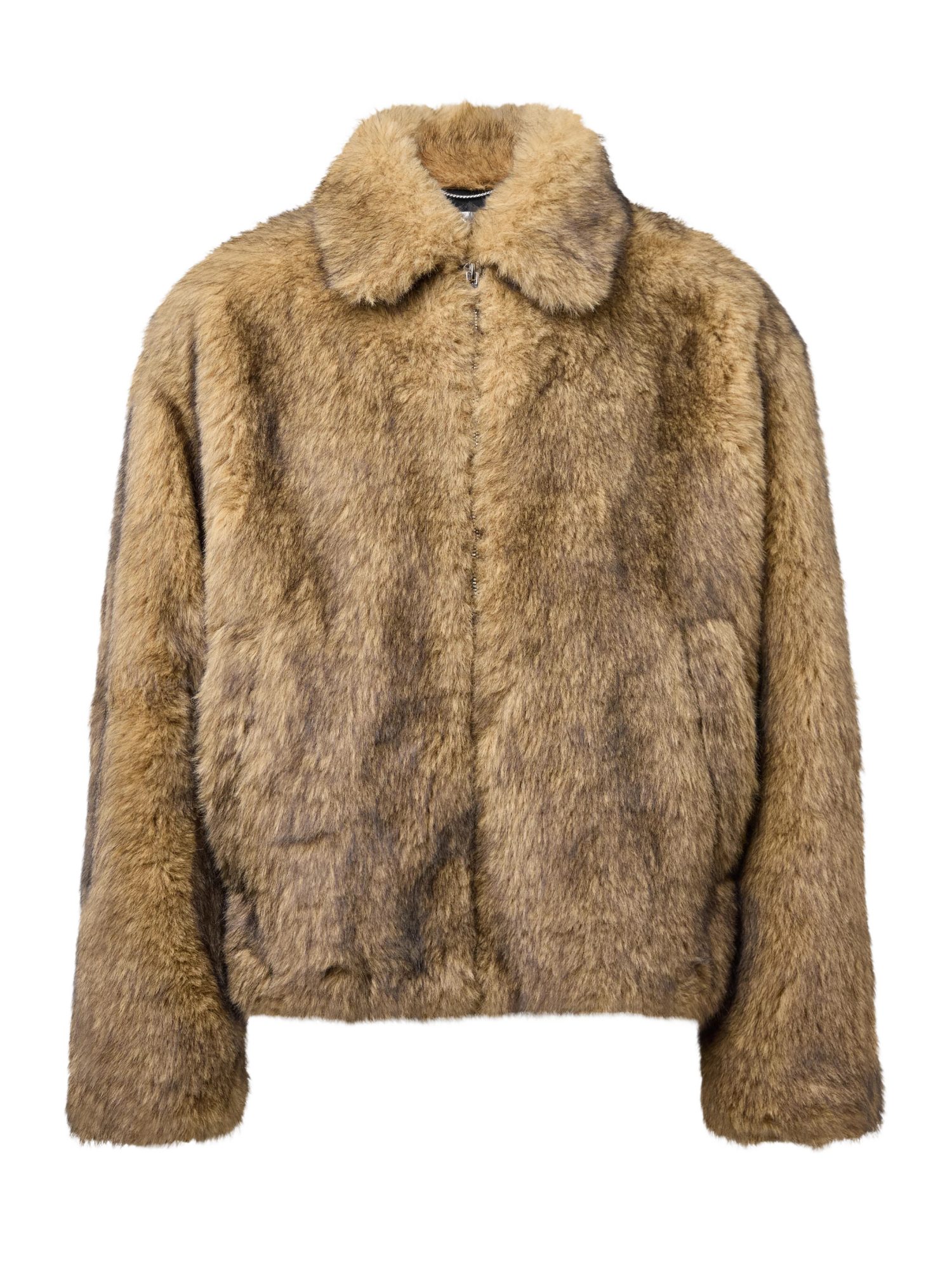 Drykorn Lederjacke braun,Outdoor,Polyester,Strukturiert,Umlegekragen,Langarm,Relaxed Fit