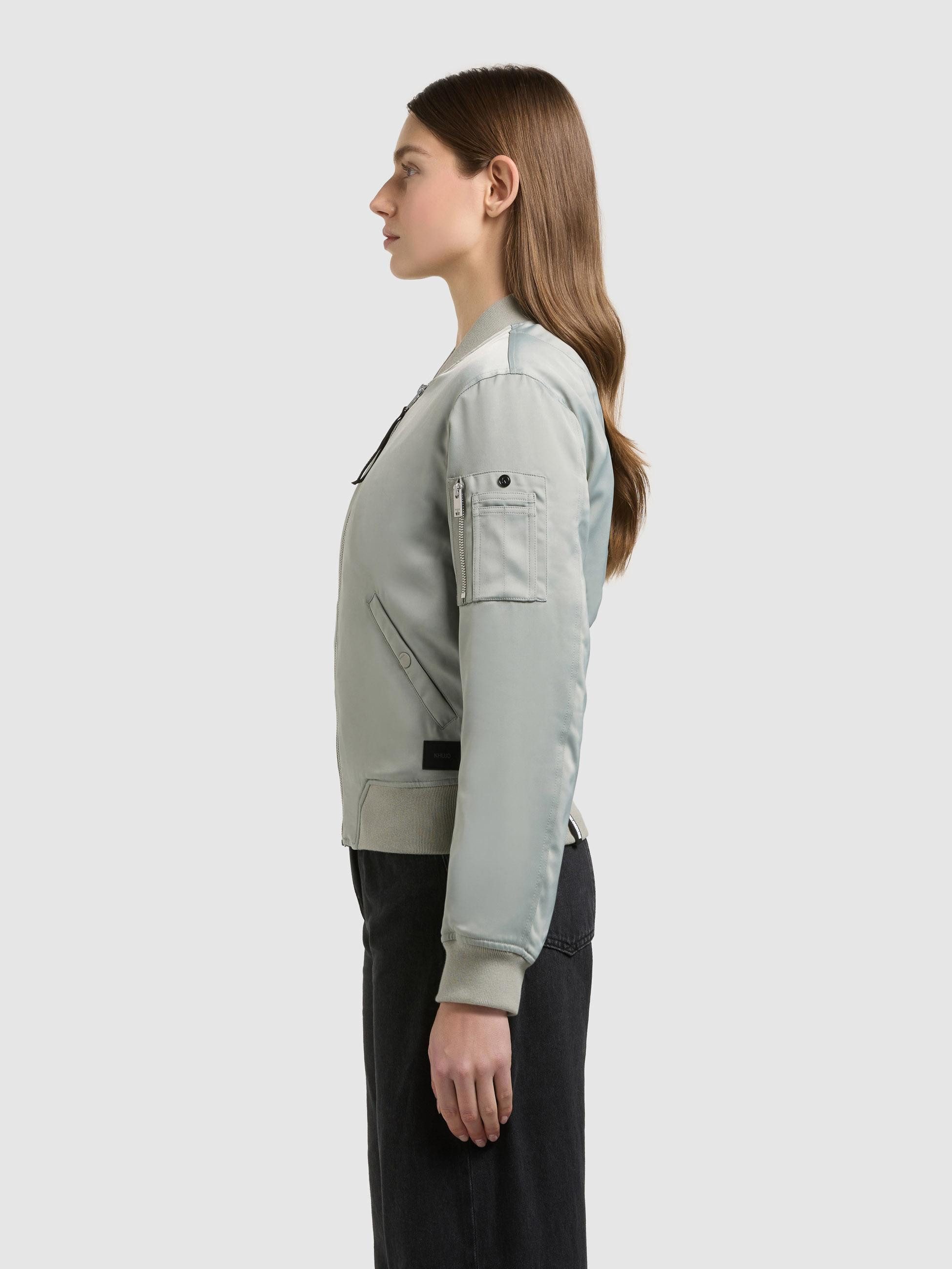khujo Bomberjacke Beth Seidig glatte Blousonjacke