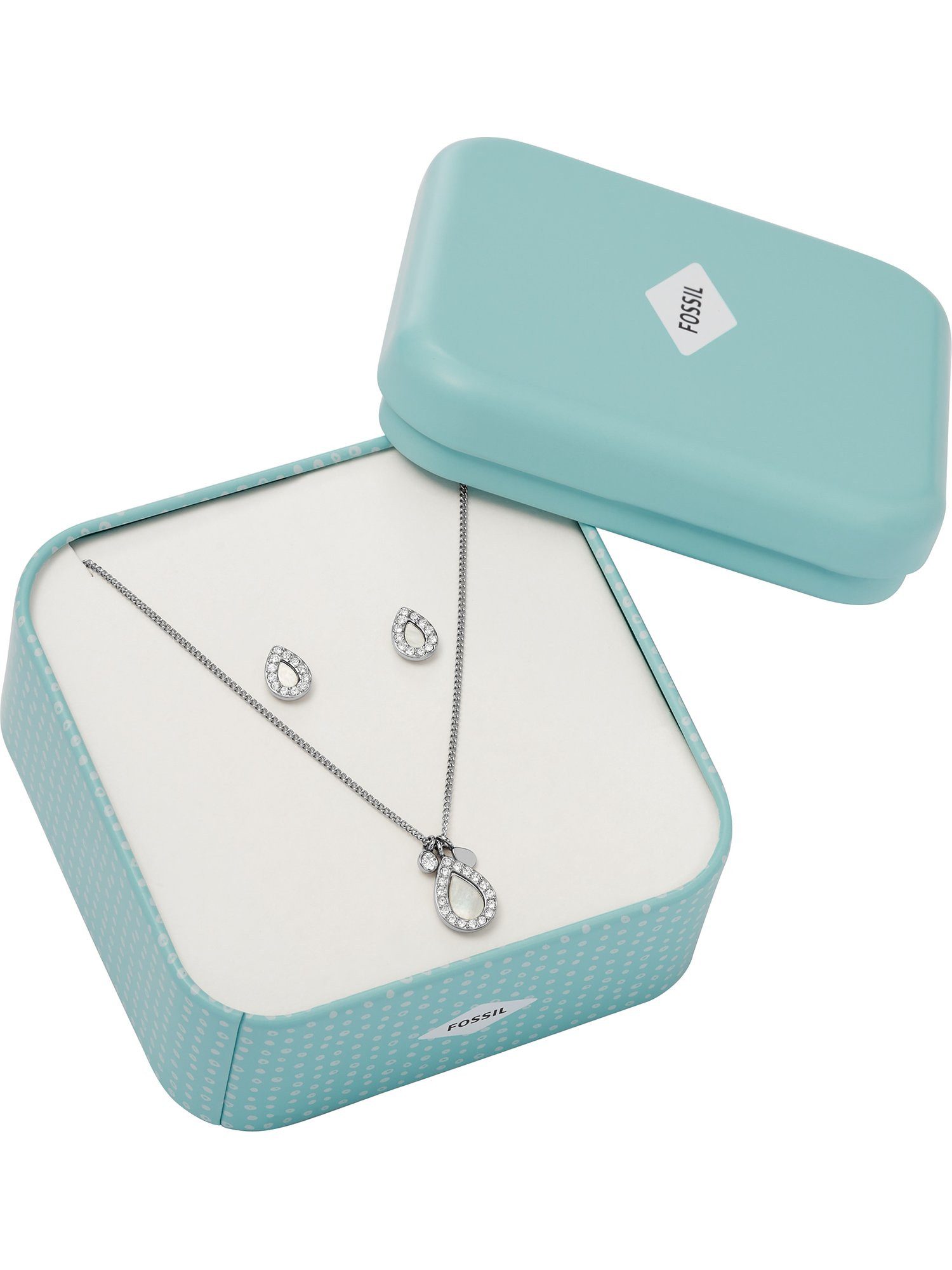 Fossil Schmuckset Fossil Damen-Schmuck-Set Edelstahl Perlmutt günstig online kaufen