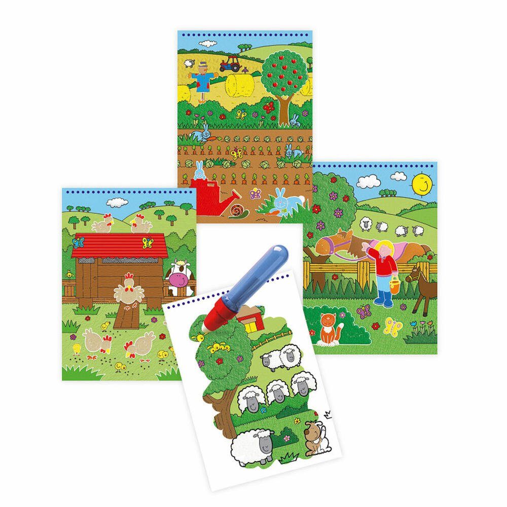 Jumbo Spiele Malvorlage GALT Water Magic Bauernhof