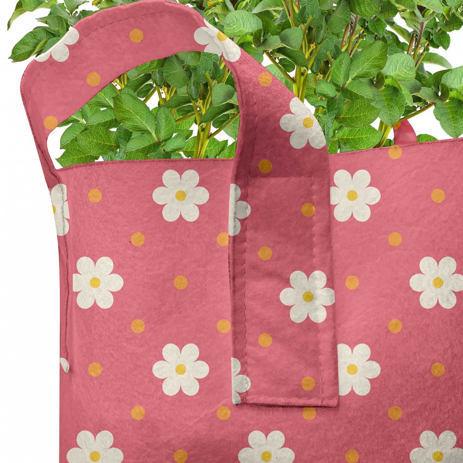 Abakuhaus Pflanzkübel hochleistungsfähig Muster für Daisy Griffen mit Pflanzen, Stofftöpfe Blumen
