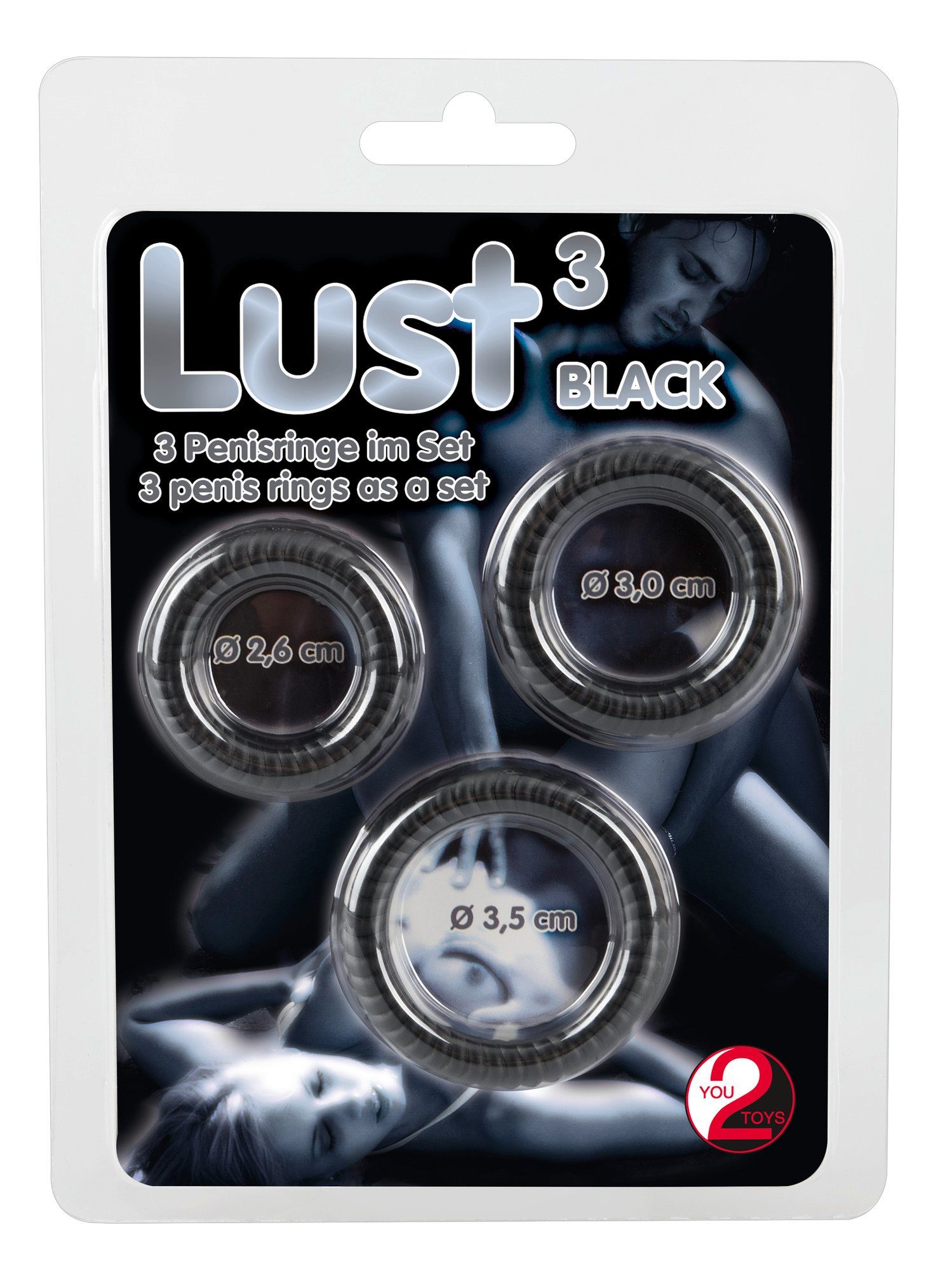 Lust hoch Penisringe Schwarz 3-tlg. You2Toys 3,