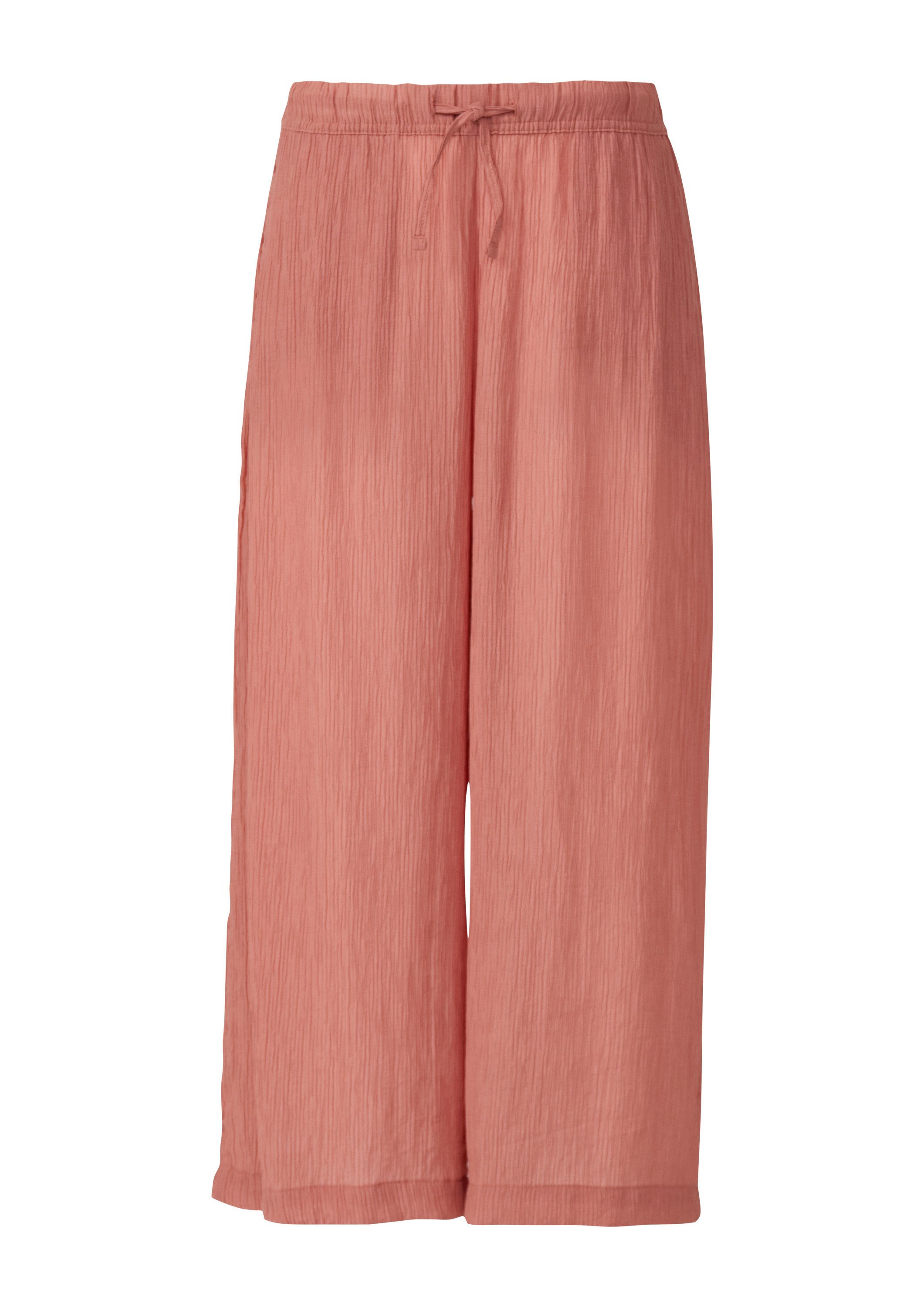 QS Culotte Hose Strukturierte Culotte aus günstig online kaufen