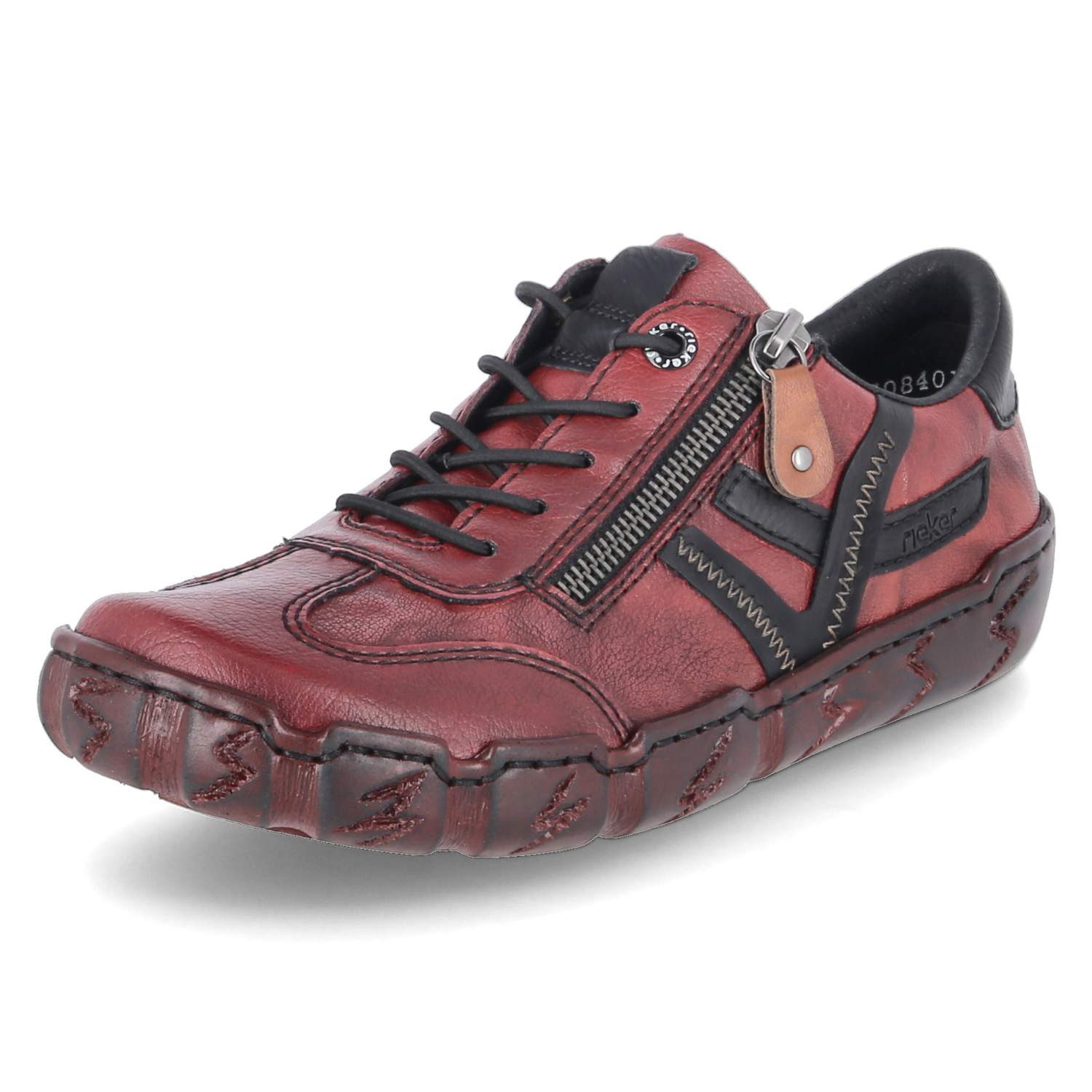 Rieker Rieker L0363-34 Damen Kunstleder rot Slipper günstig online kaufen